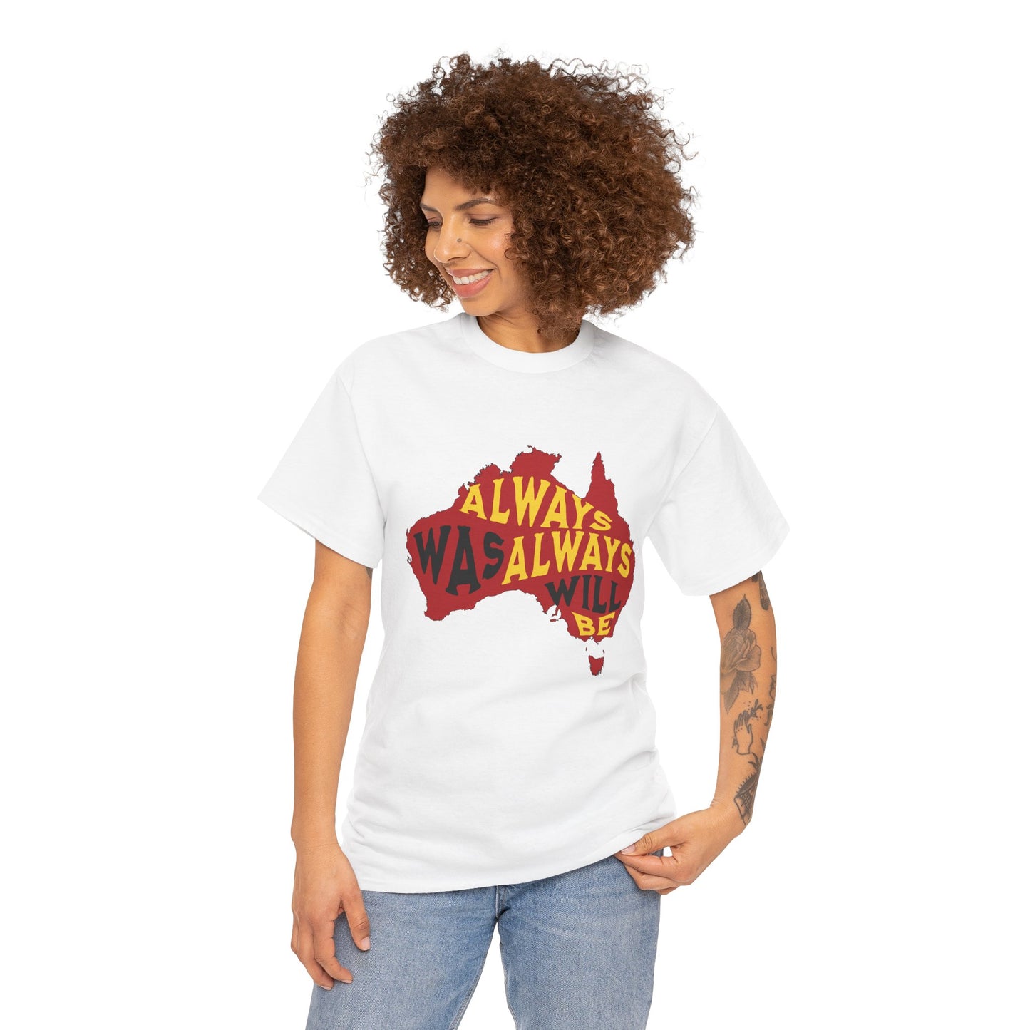 Support Indigenous rights tee with “Always was, Always will be” slogan