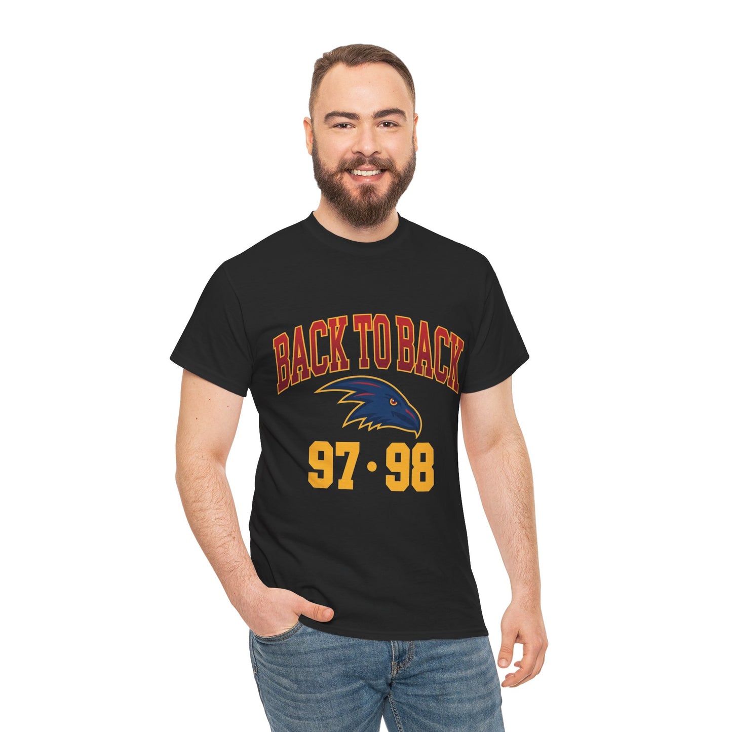 Adelaide Crows Back to Back 97 & 98 T-Shirt | Retro AFL Premiership Tee
