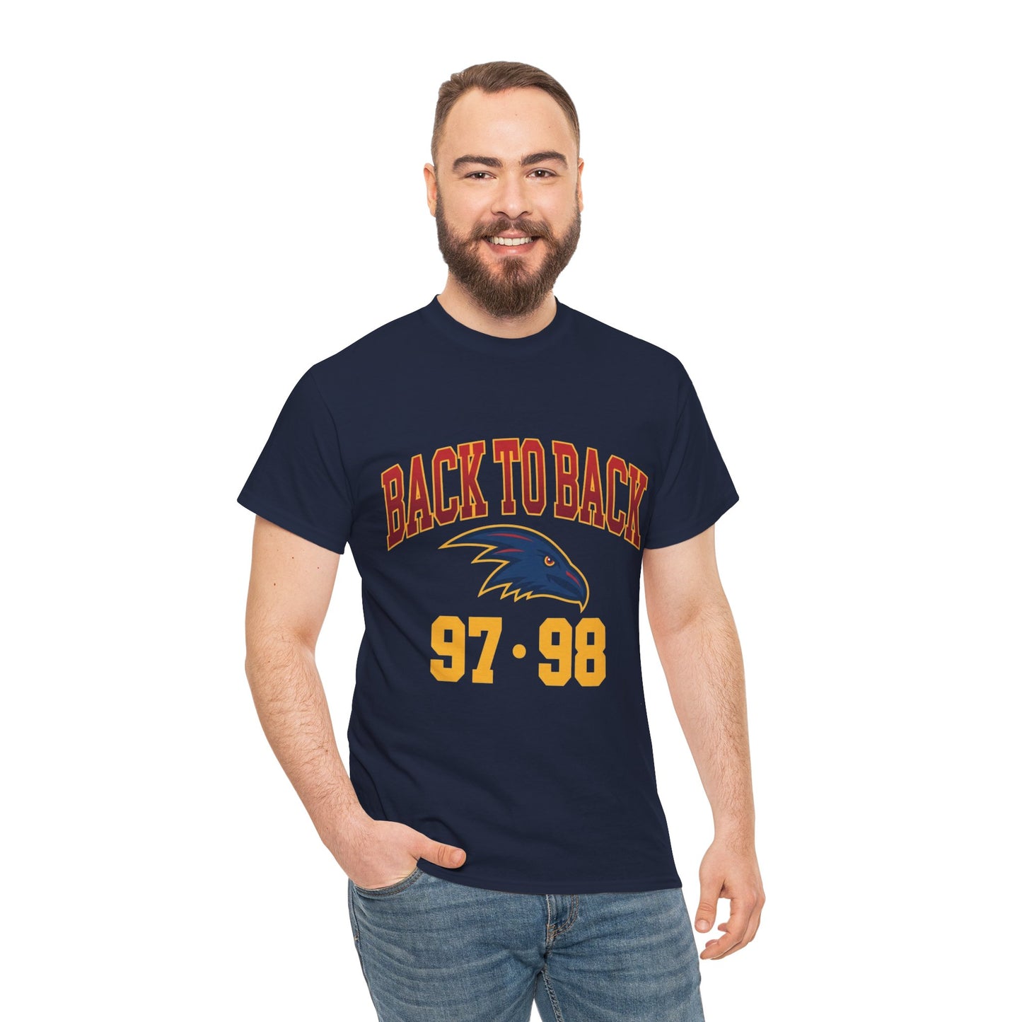 Adelaide Crows Back to Back 97 & 98 T-Shirt | Retro AFL Premiership Tee
