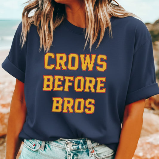 Crows Before Bros T-Shirt | Funny Adelaide Crows AFL Supporter Tee