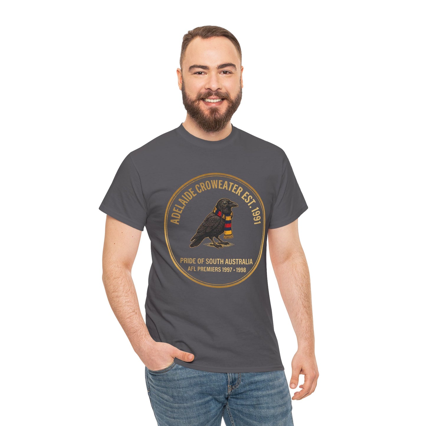 Adelaide Croweater Est. 1991 T-Shirt – Pride of South Australia AFL Fan Tee