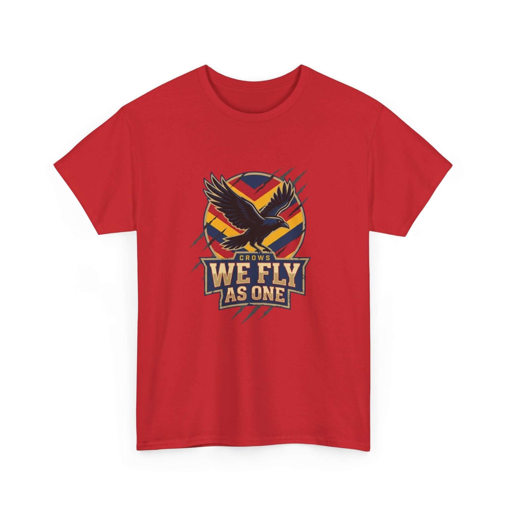 AFL Adelaide Crows “We Fly As One” t-shirt, perfect for matches and casual wear