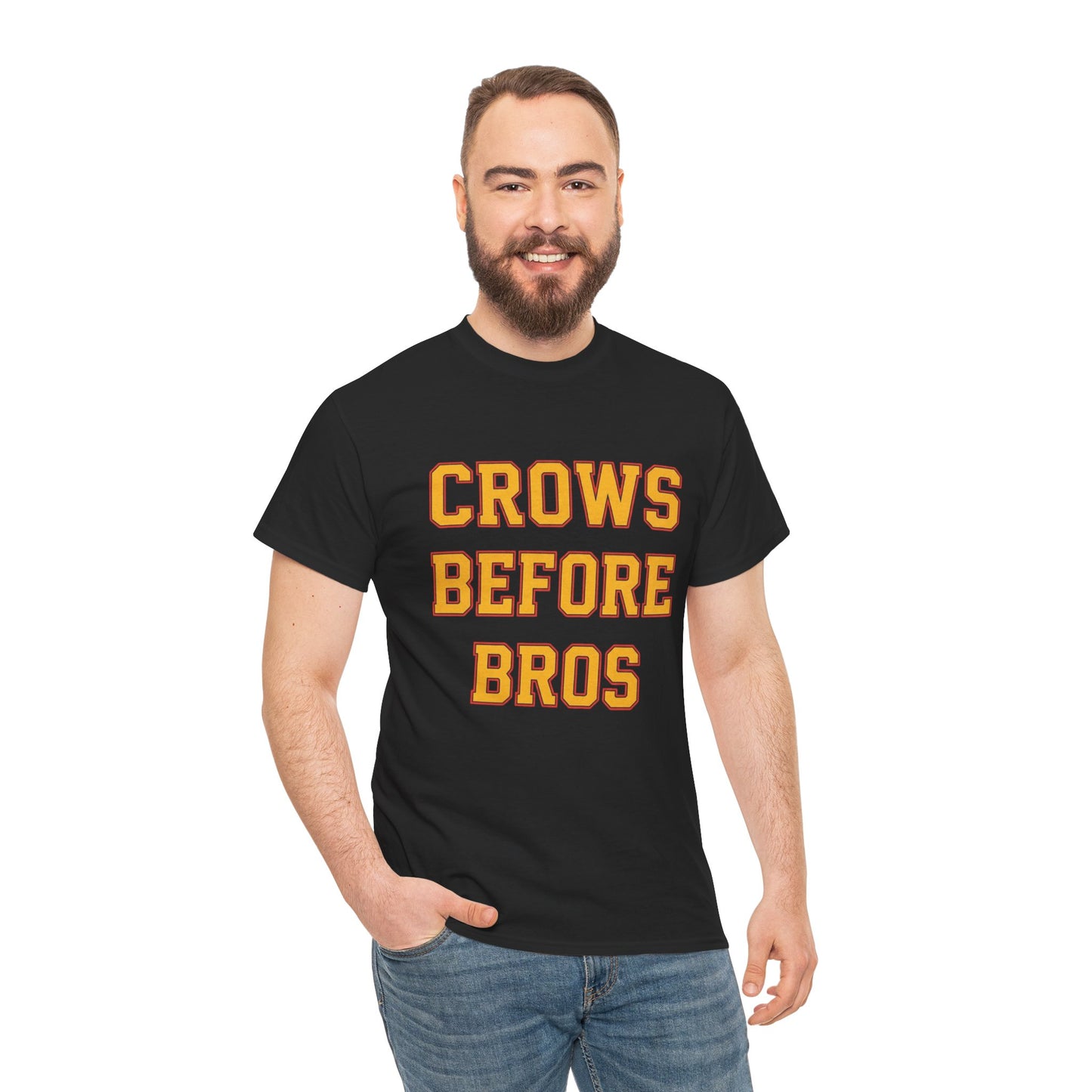 Crows Before Bros T-Shirt | Funny Adelaide Crows AFL Supporter Tee