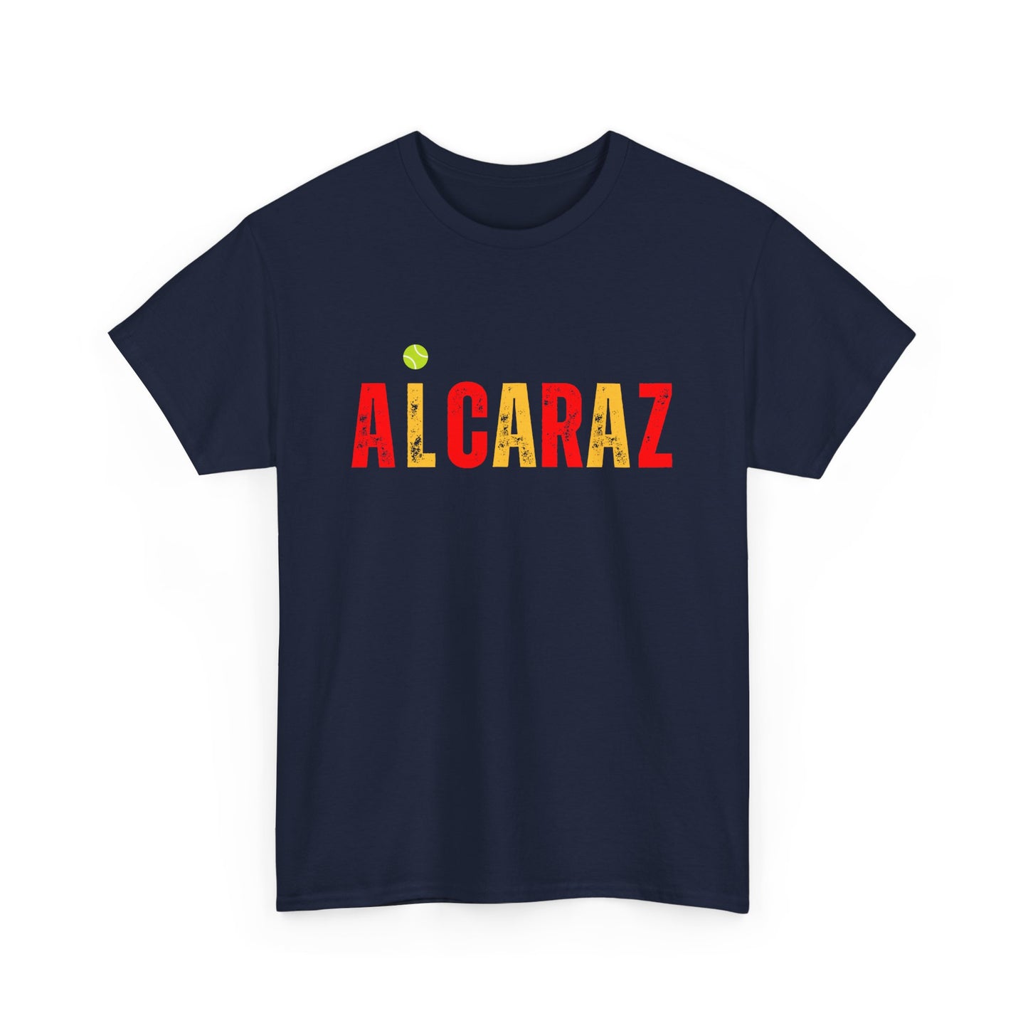 Australian Open 2026 Carlos Alcaraz champion t-shirt featuring Spain national colours