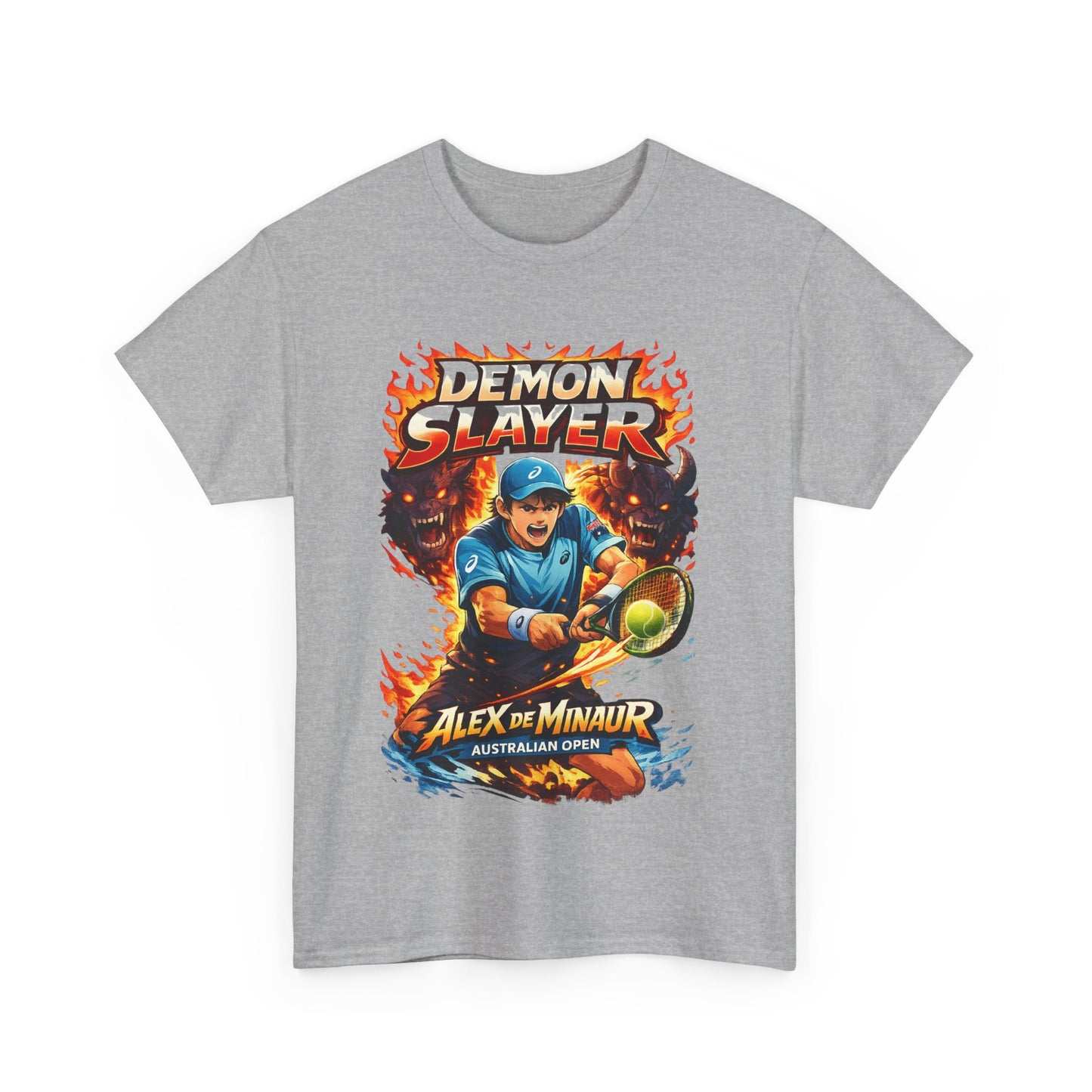 Demon Slayer tennis t-shirt Aussie Open fan shirt