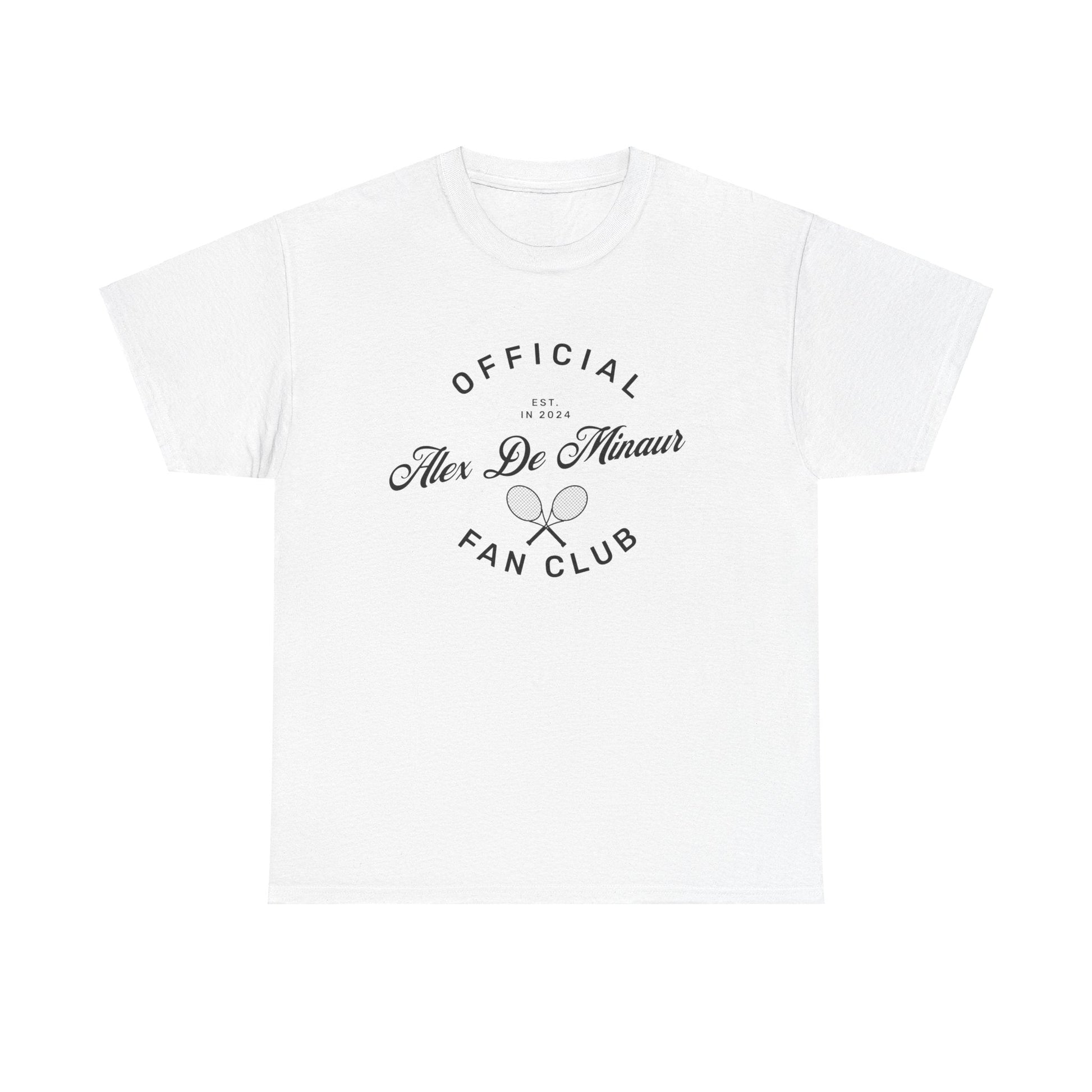 Show your love for Alex De Minaur with this fan club t-shirt—ideal for Aussie tennis supporters.