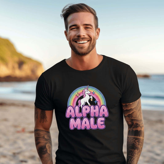 Alpha Male Unicorn T-Shirt | Funny Todd Sampson Gruen-Inspired Tee