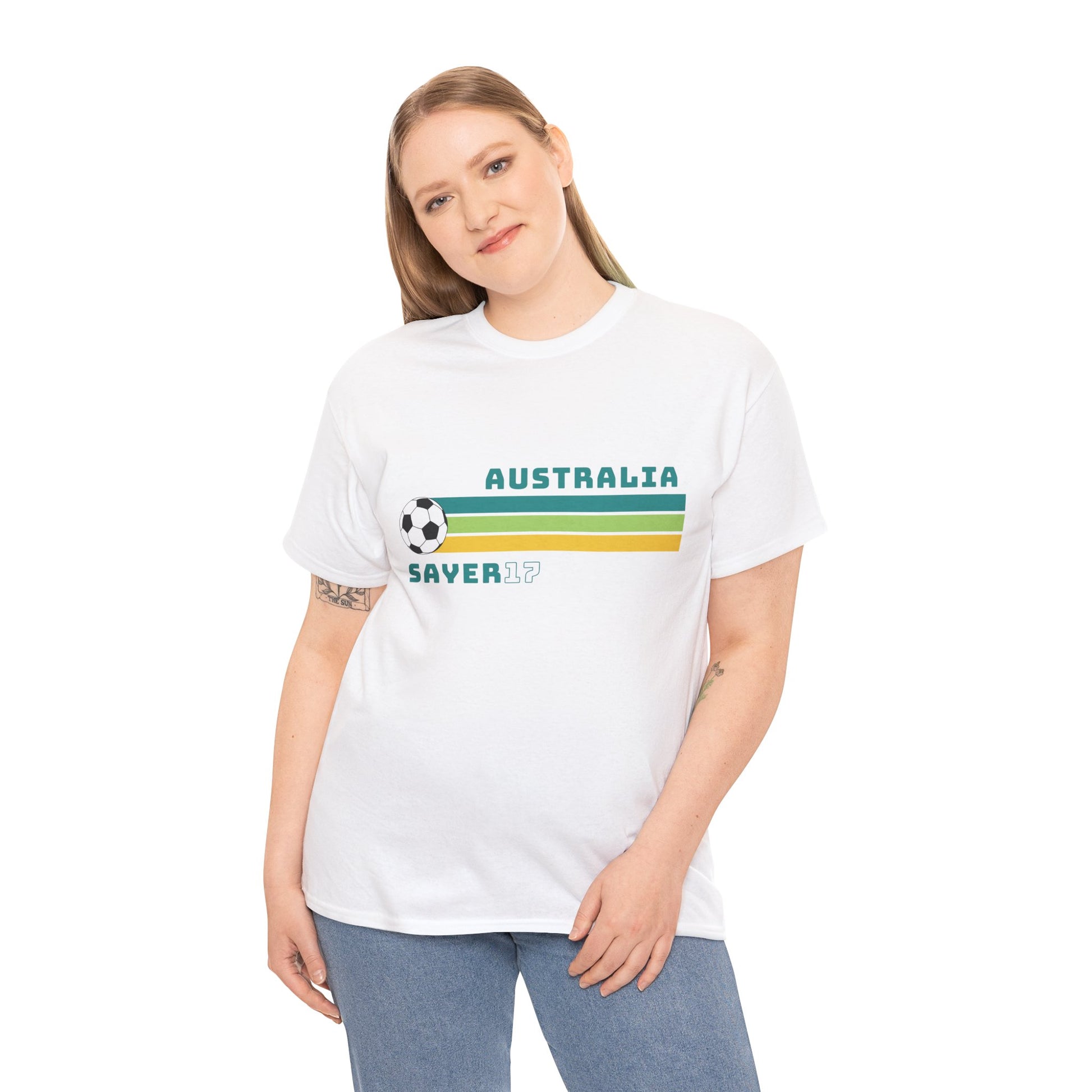 Retro-inspired women’s football shirt with Amy Sayer details