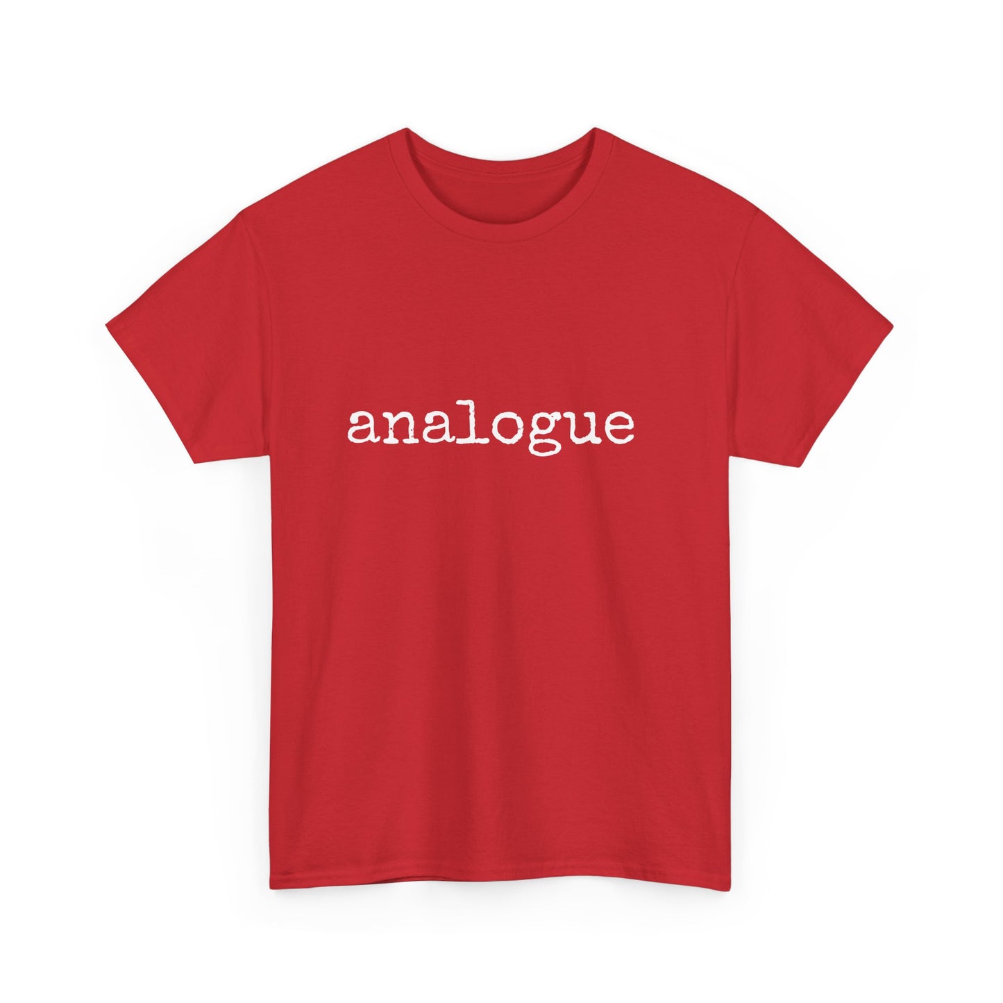 Muted, minimalist design tee for vinyl and film lovers