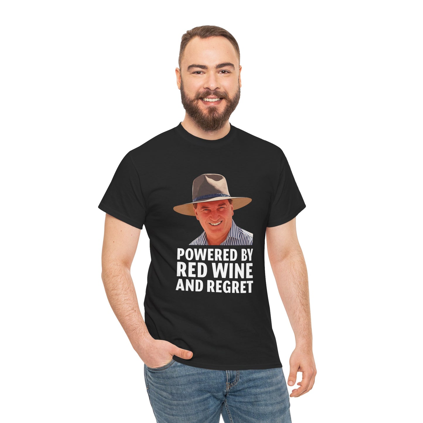 Political humour shirt featuring Nationals leader Barnaby Joyce