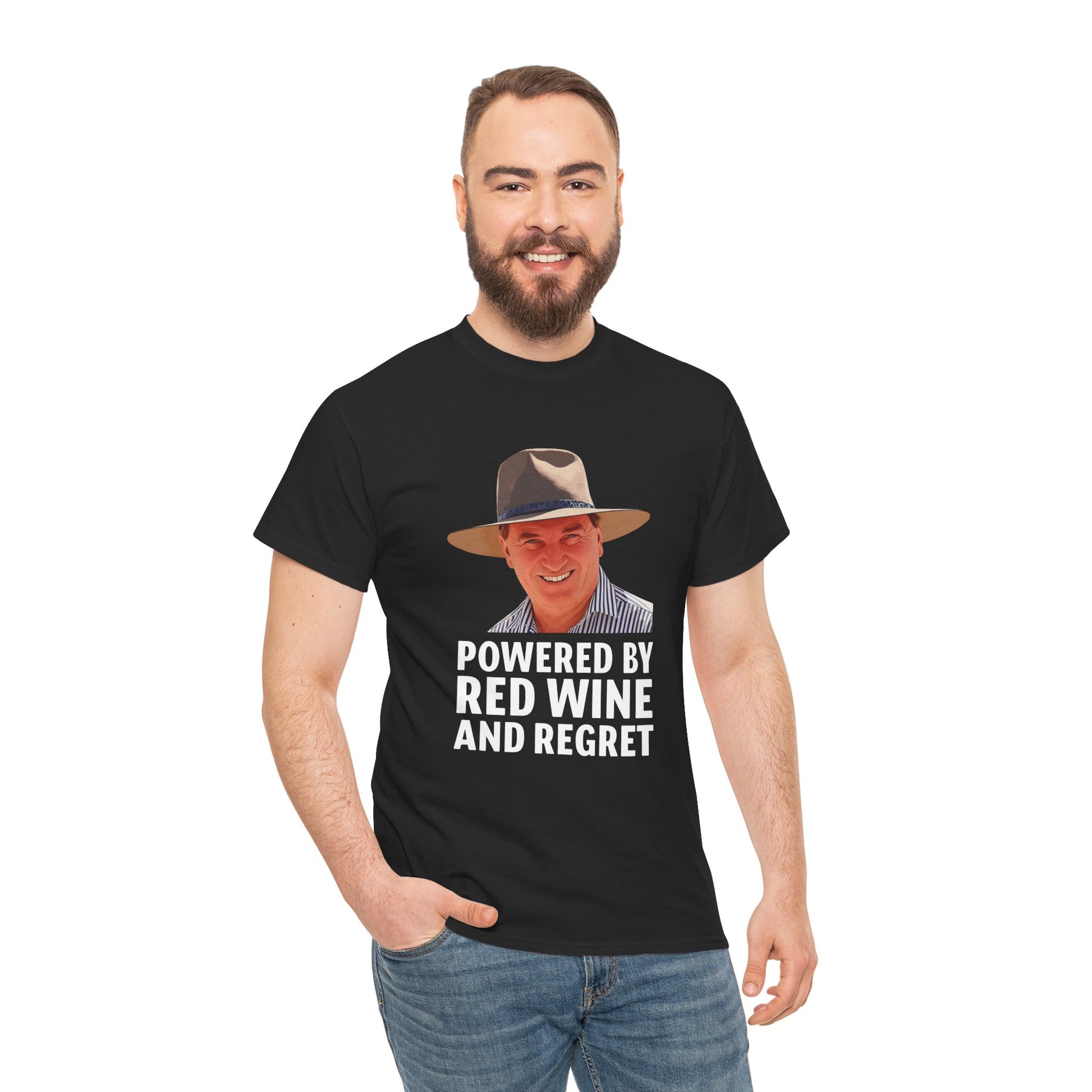 Political humour shirt featuring Nationals leader Barnaby Joyce