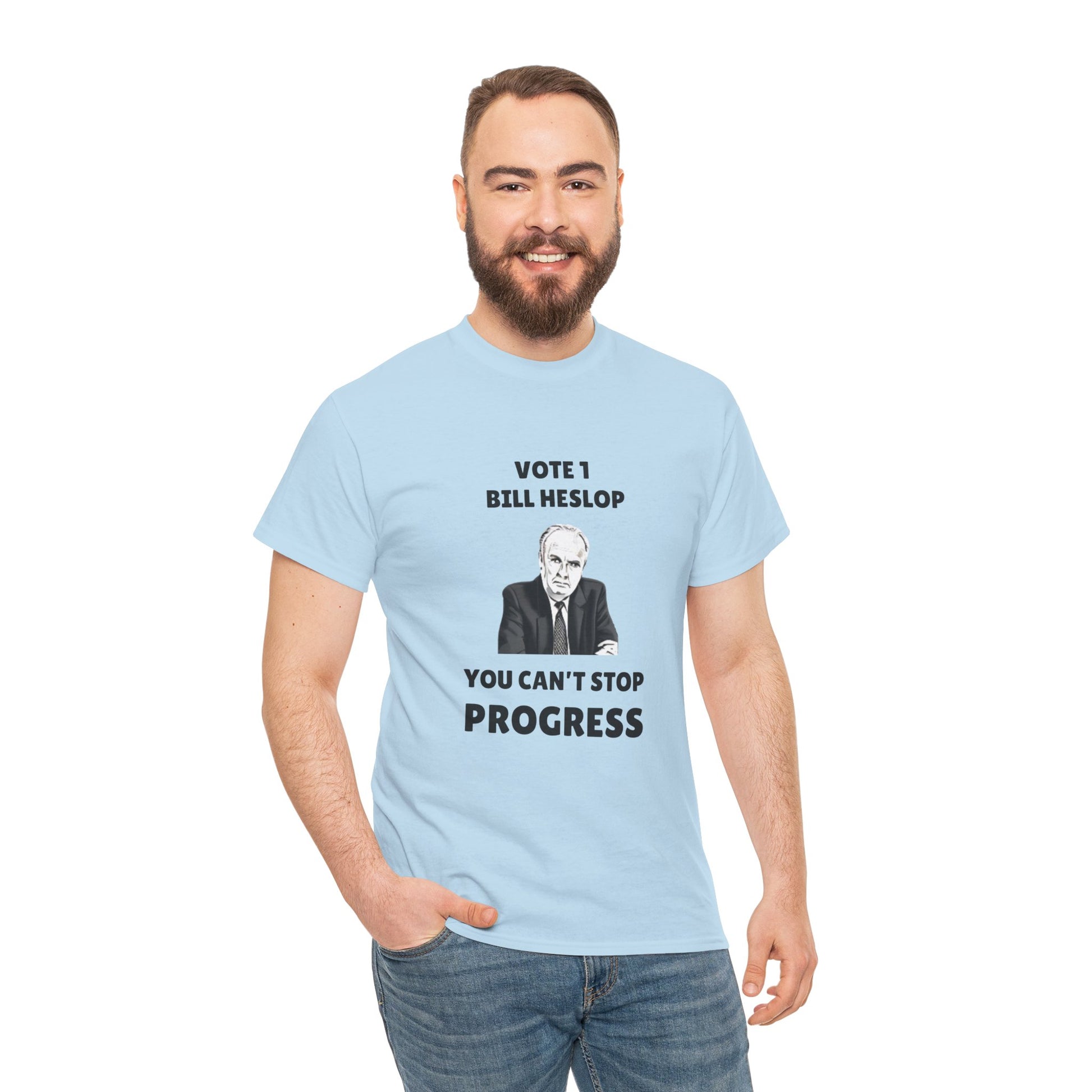 Classic Aussie movie merchandise – You Can’t Stop Progress tee