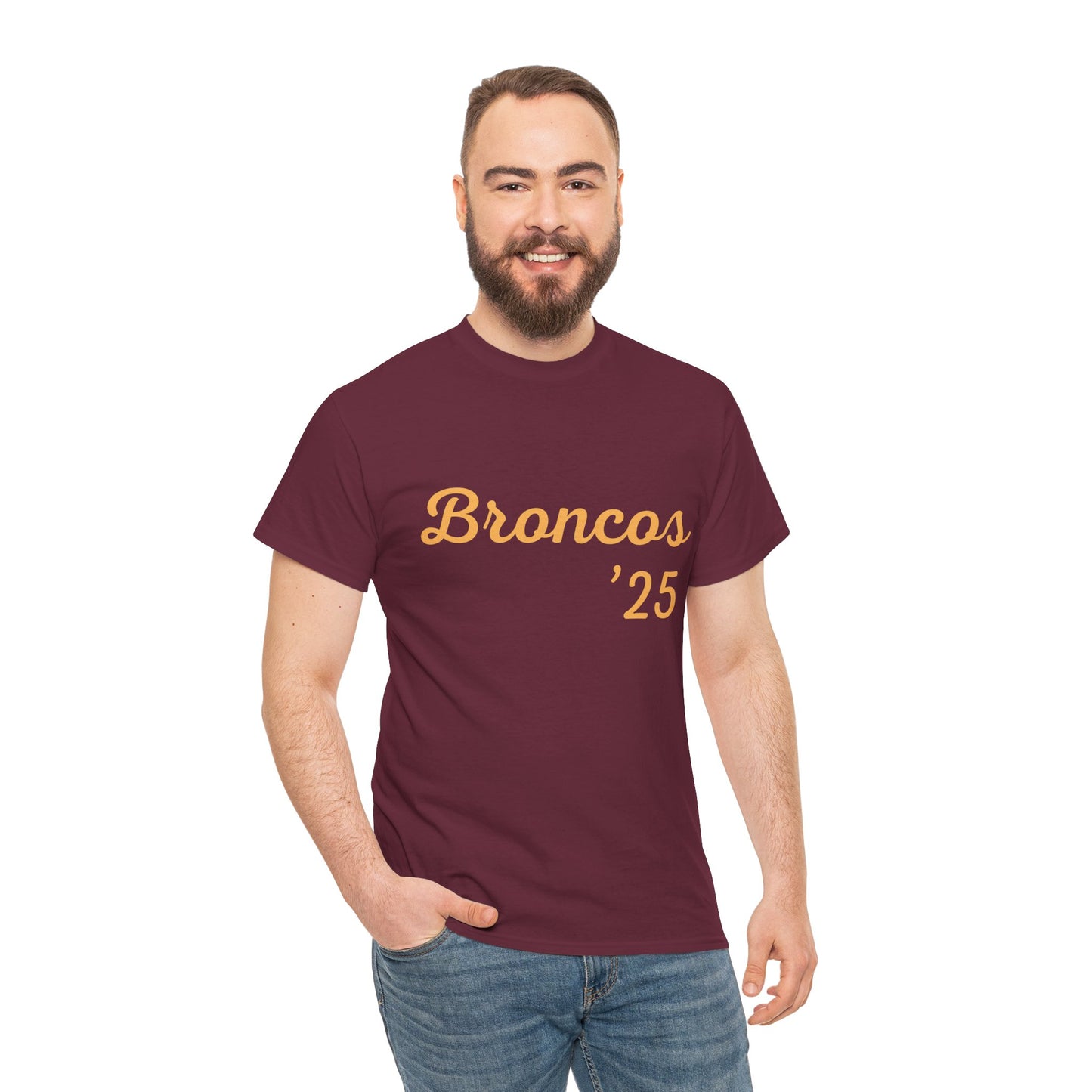 Broncos 2025 Premiers tee featuring bold team colours and Queensland victory design