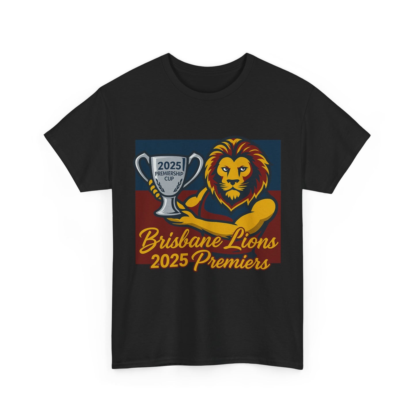 Back-to-back Brisbane Lions Premiers 2025 shirt, great for watching the grand final