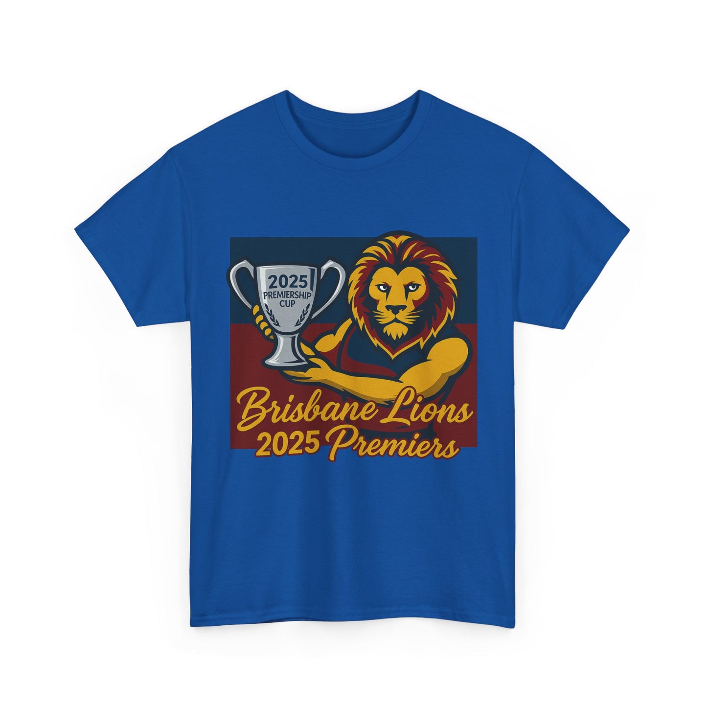 Brisbane Lions supporter gift 2025 premiers t-shirt, great for cheering at matches