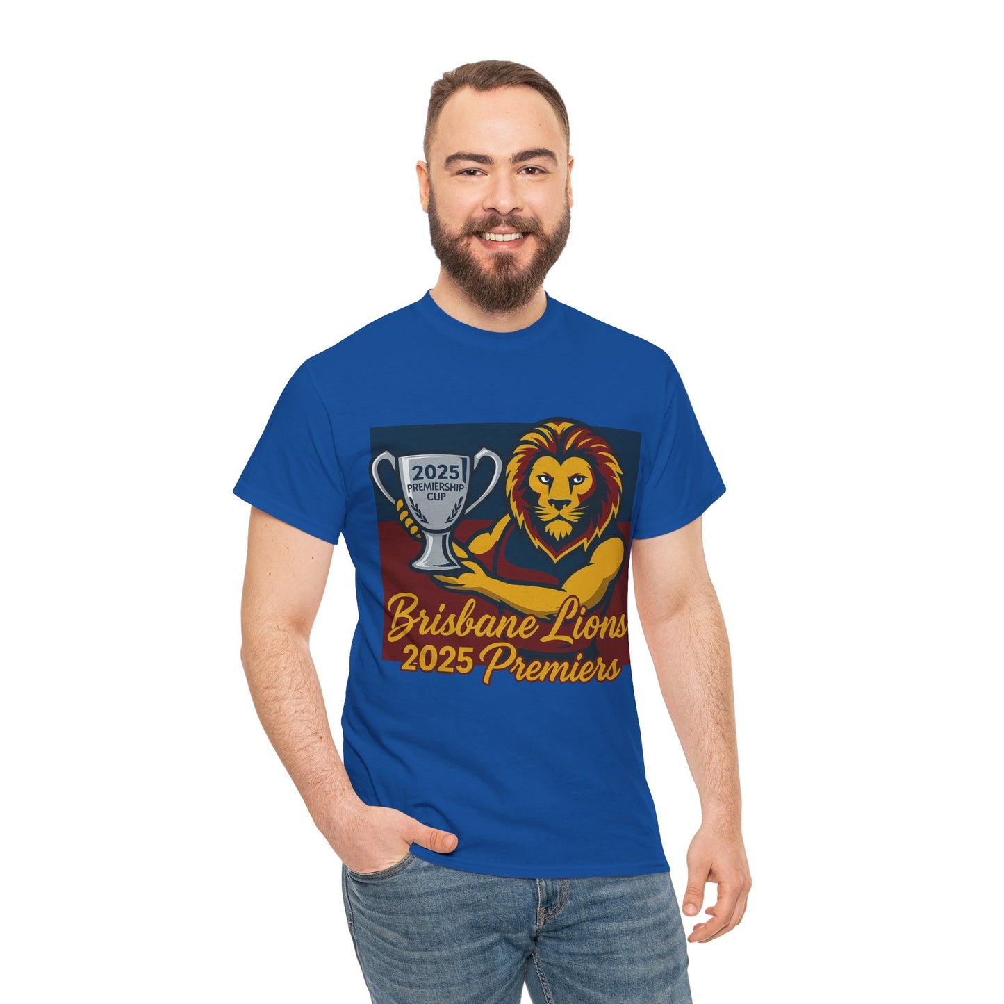 AFL Brisbane Lions 2025 champions tee, perfect gift for fans to wear at celebrations