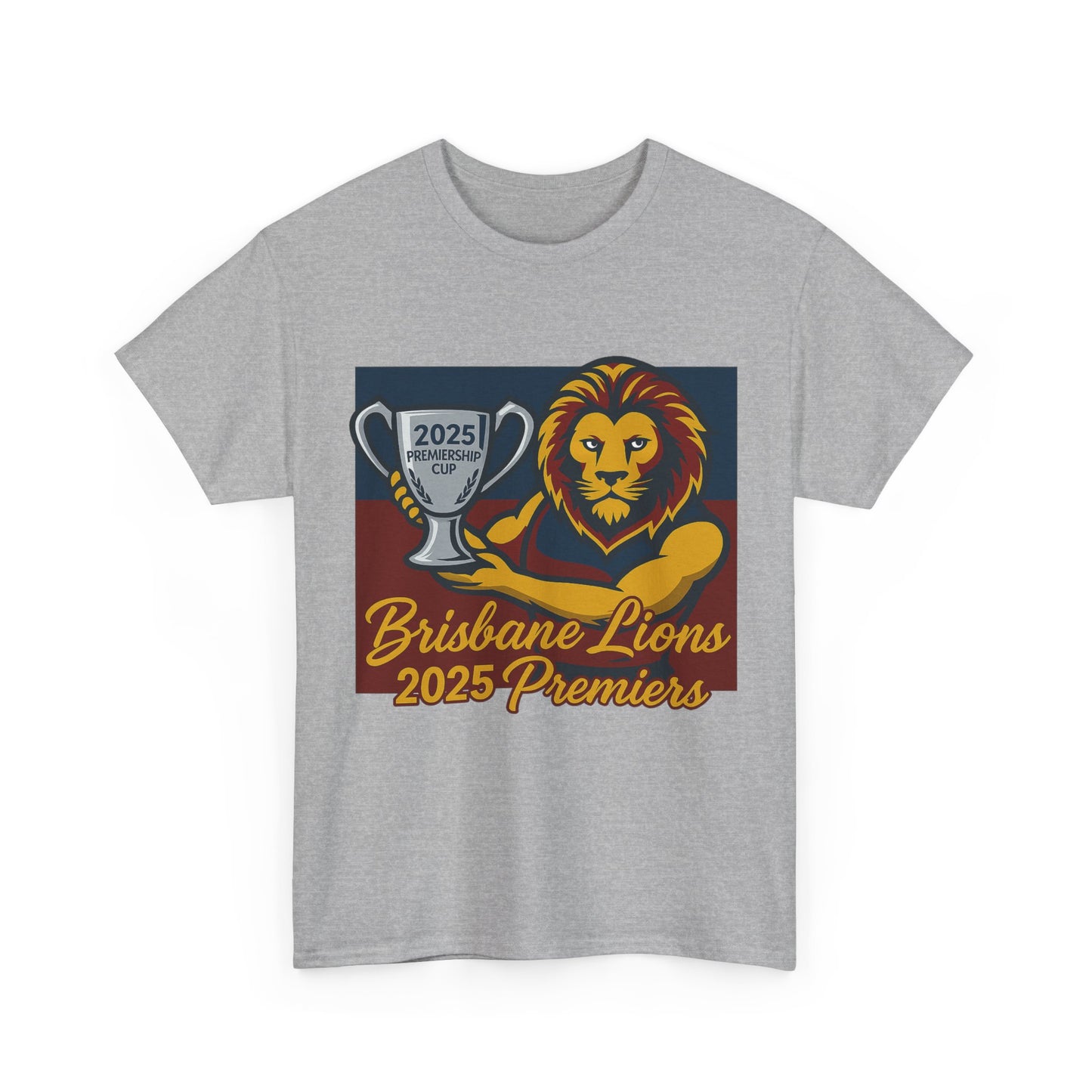 Perfect gift for Brisbane Lions supporter 2025 premiers tee, wearable at pub nights and AFL events