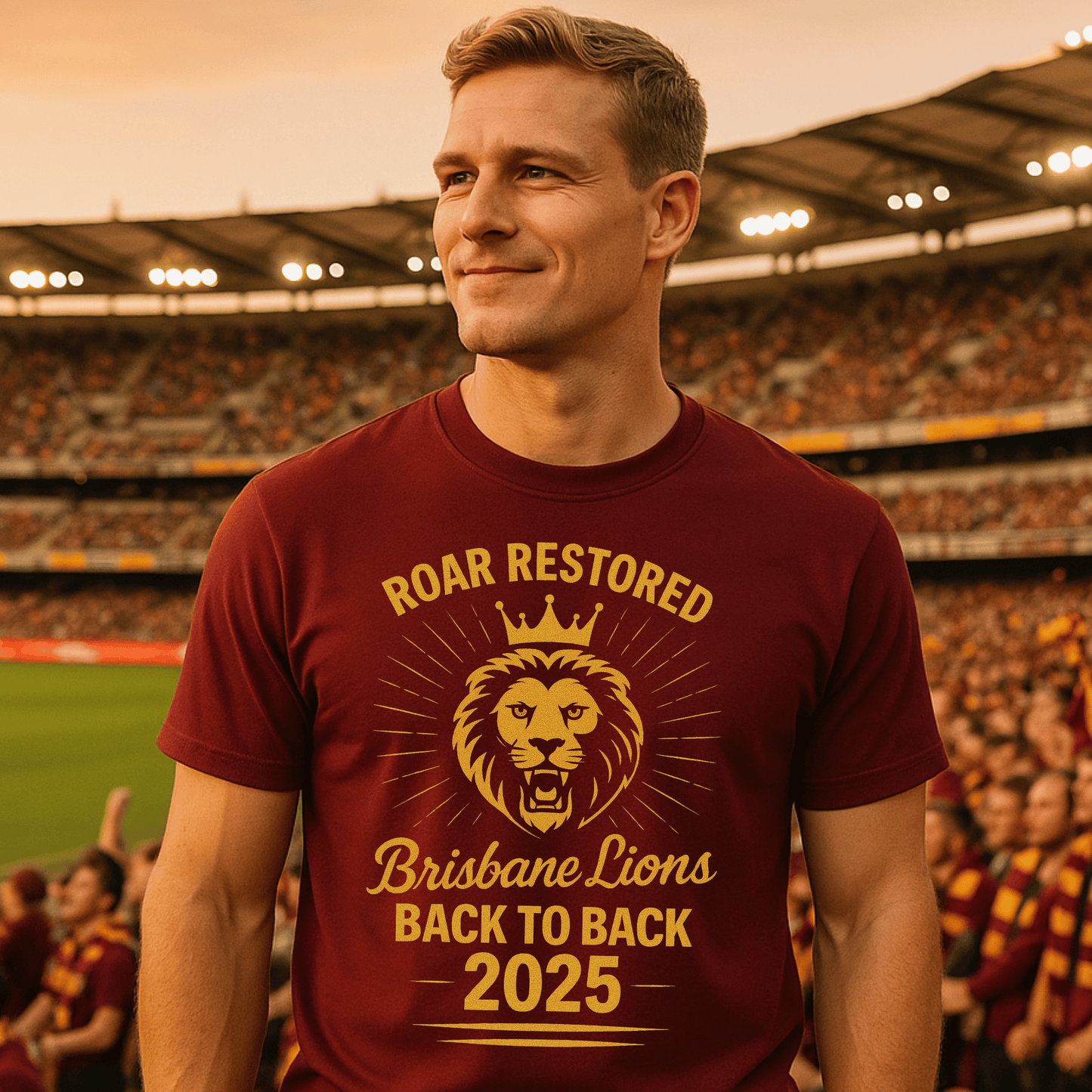 Brisbane Lions Roar Restored back to back premiership t-shirt for gift