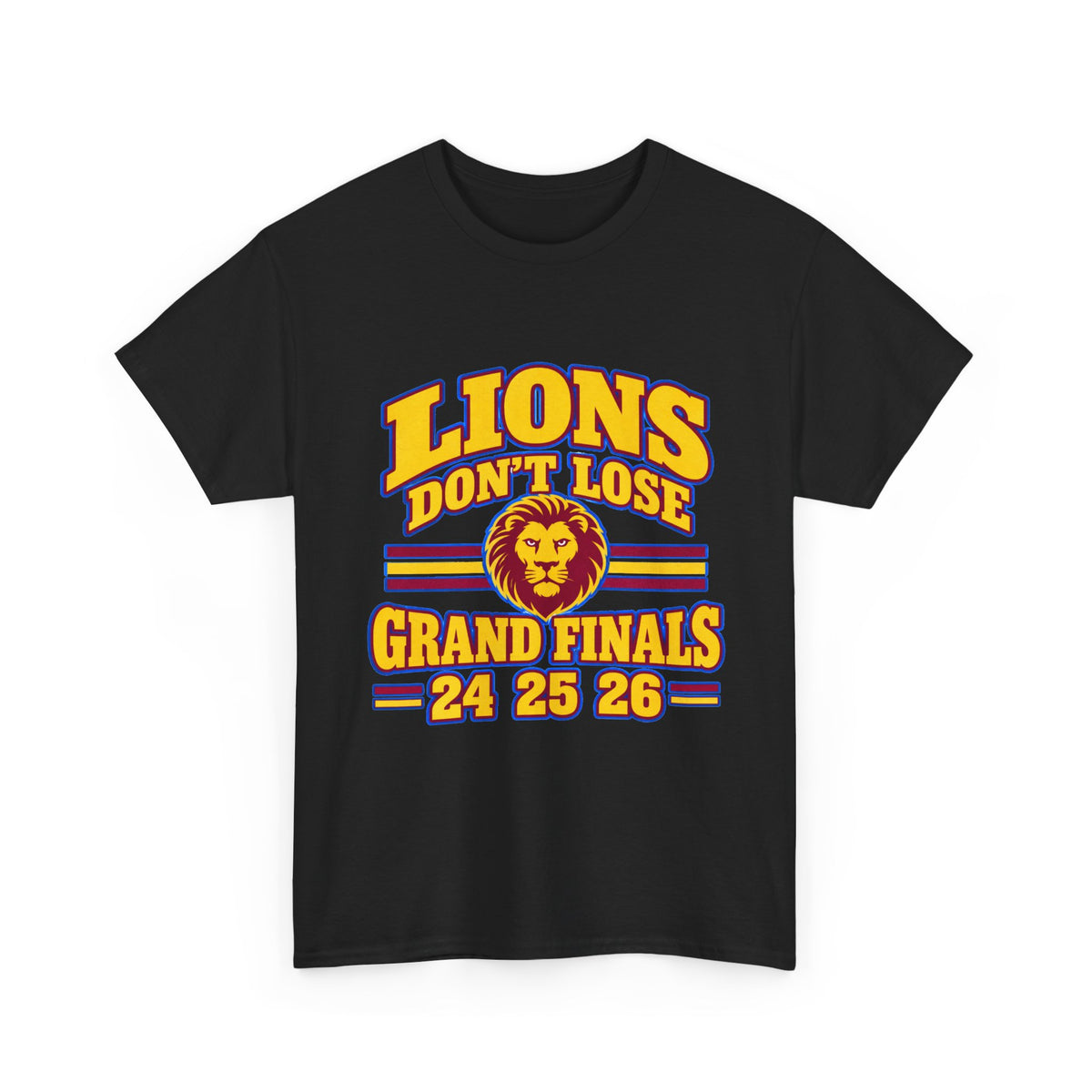Brisbane Lions back-to-back-to-back 2024 2025 2026 T-shirt