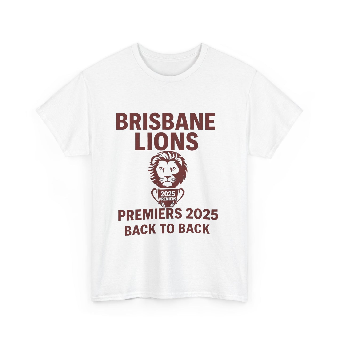 Back-to-back Brisbane Lions 2025 premiers tee for AFL fans