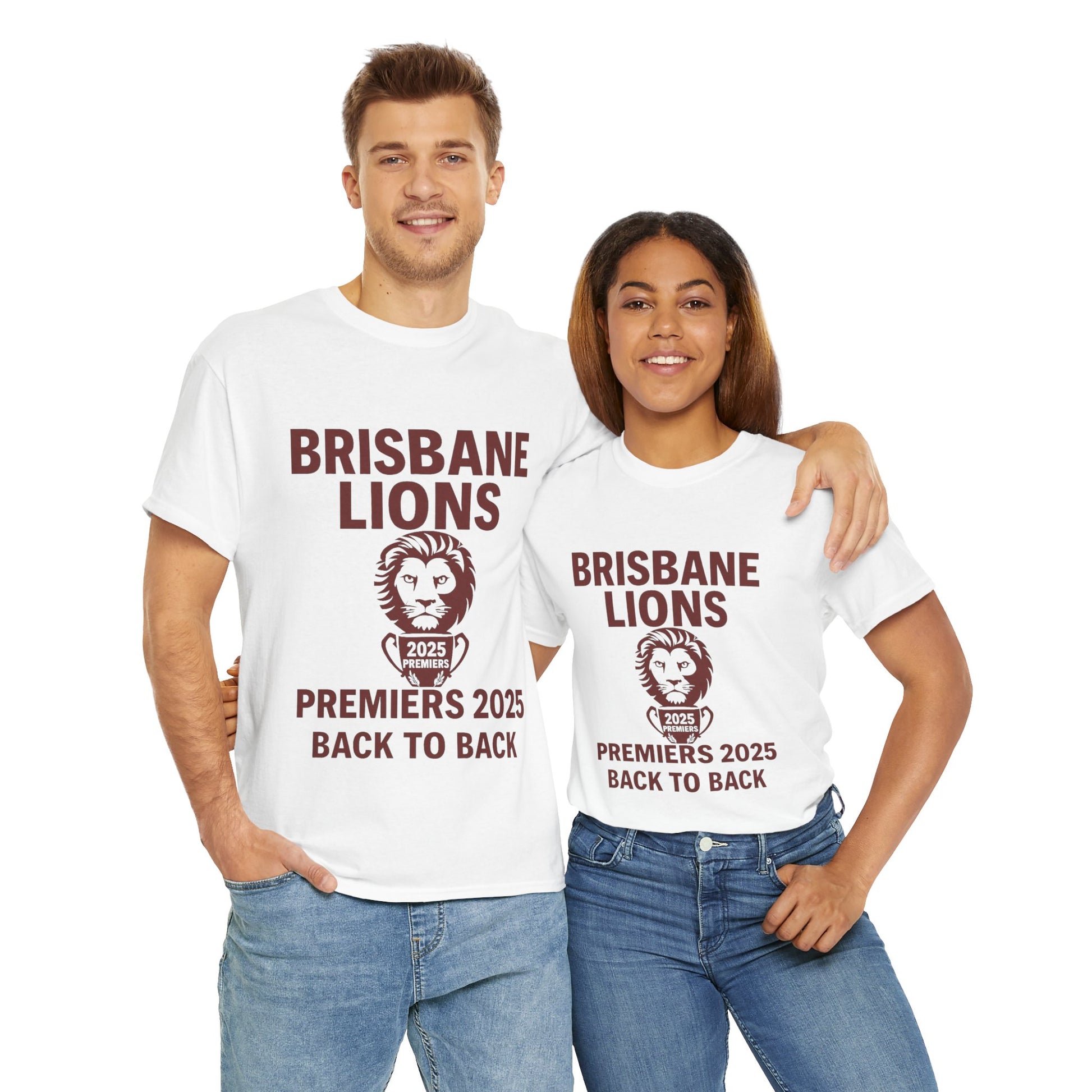 AFL Brisbane Lions 2025 champions t-shirt, perfect for game day