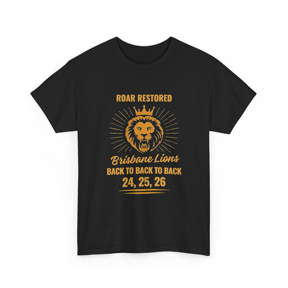 Brisbane Lions Roar Restored back-to-back-to-back premiership T-shirt