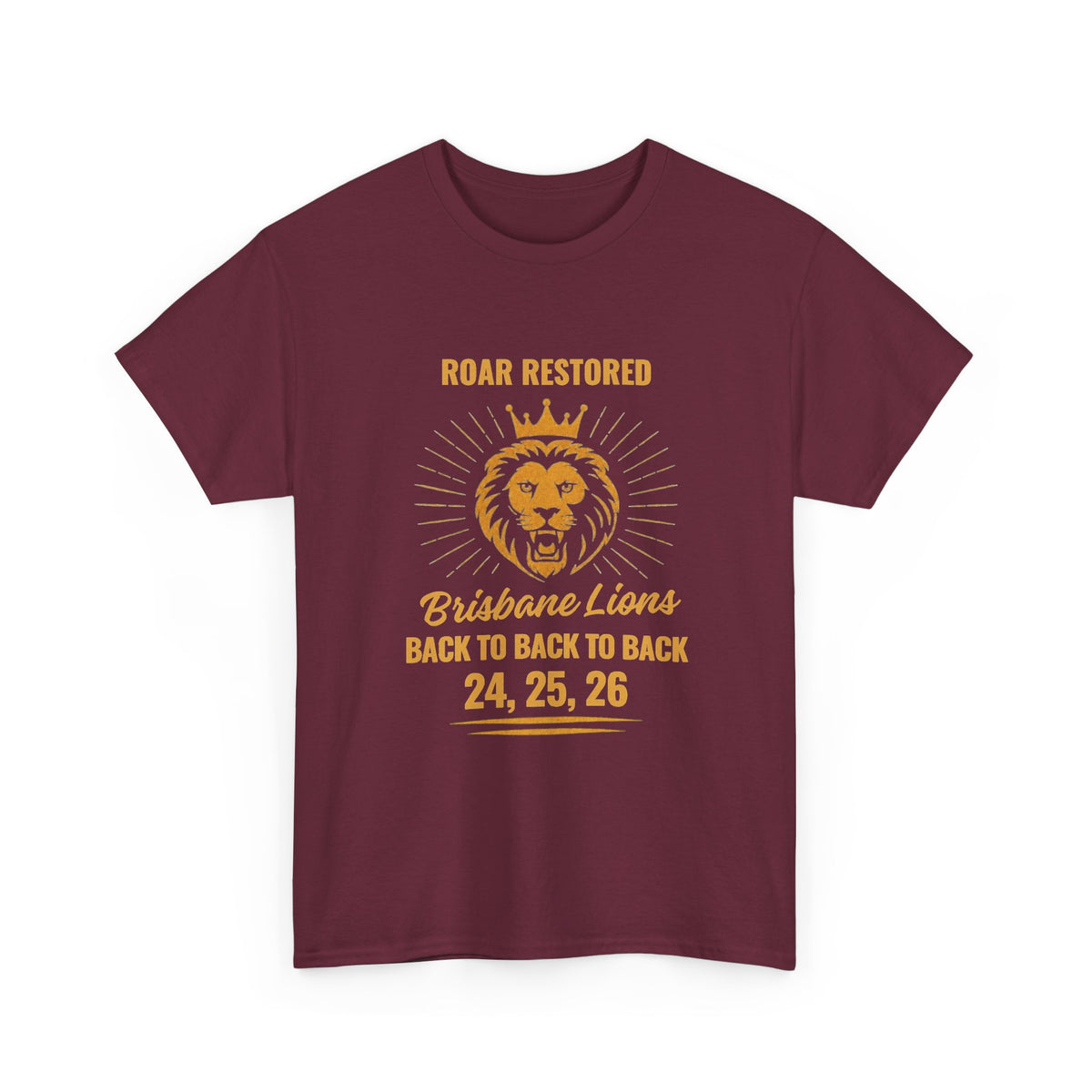 Brisbane Lions three consecutive premierships Roar Restored shirt