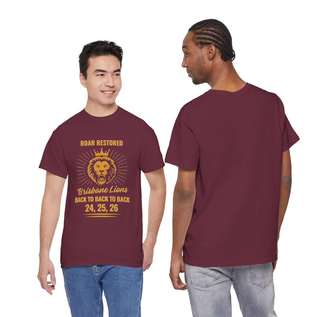Brisbane Lions back-to-back-to-back premiership shirt for fans and supporters