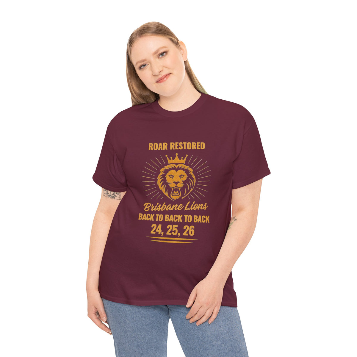 Brisbane Lions Roar Restored shirt for footy game day