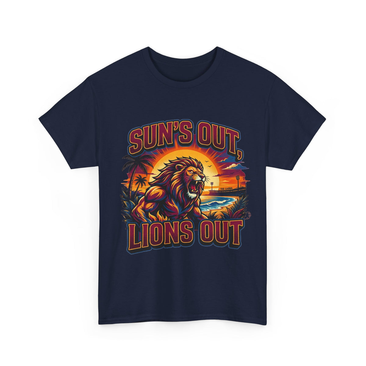Brisbane Lions “Sun’s Out, Lions Out” Retro T-Shirt