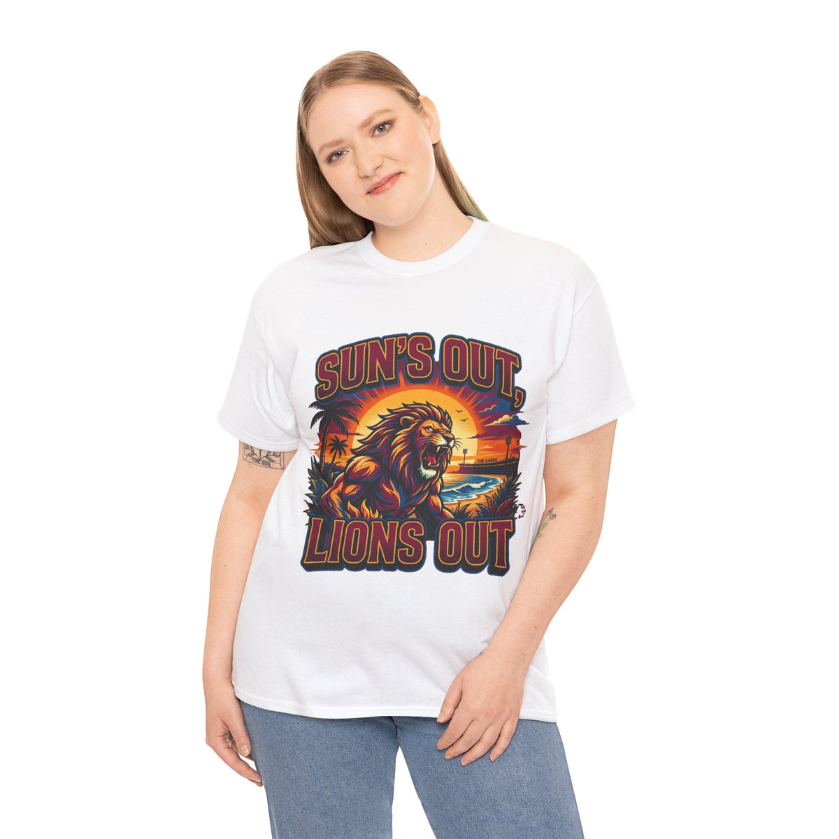 Brisbane Lions “Sun’s Out, Lions Out” Retro T-Shirt