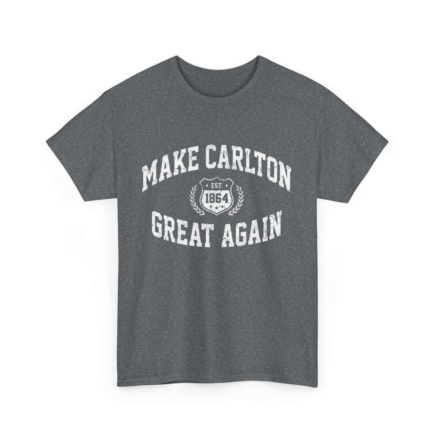 Retro-style “Make Carlton Great Again” graphic tee for Blues supporters