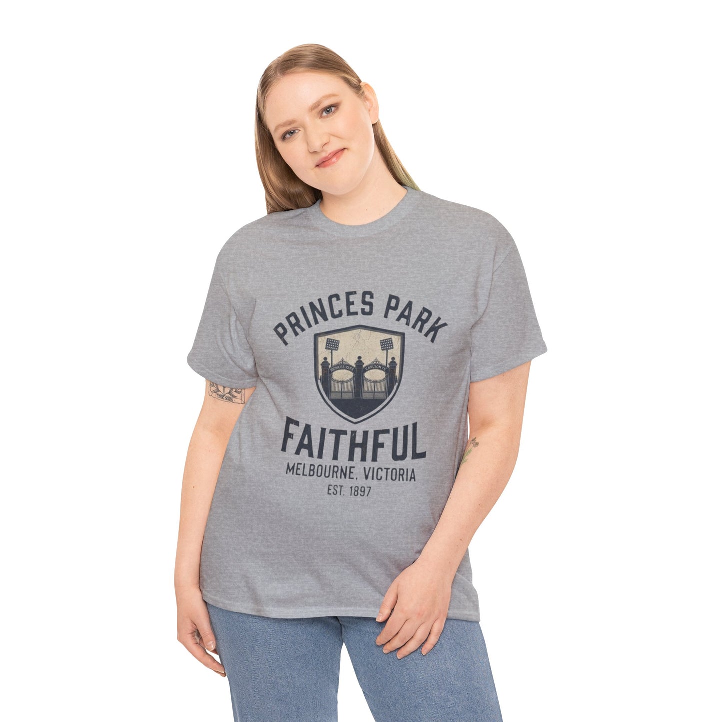 Retro Carlton Football Supporter Tee | Princes Park Faithful T-Shirt
