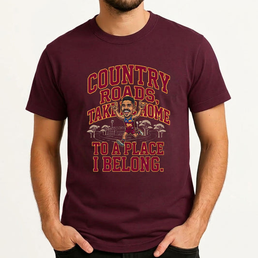 Brisbane Lions Charlie Cameron Country Roads T-Shirt