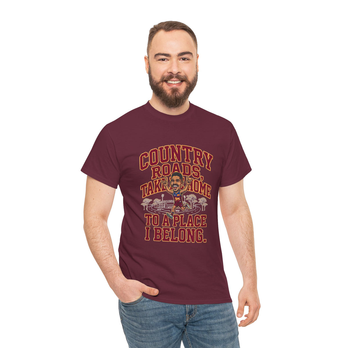 Brisbane Lions Charlie Cameron Country Roads T-Shirt – Lions Fan Tee