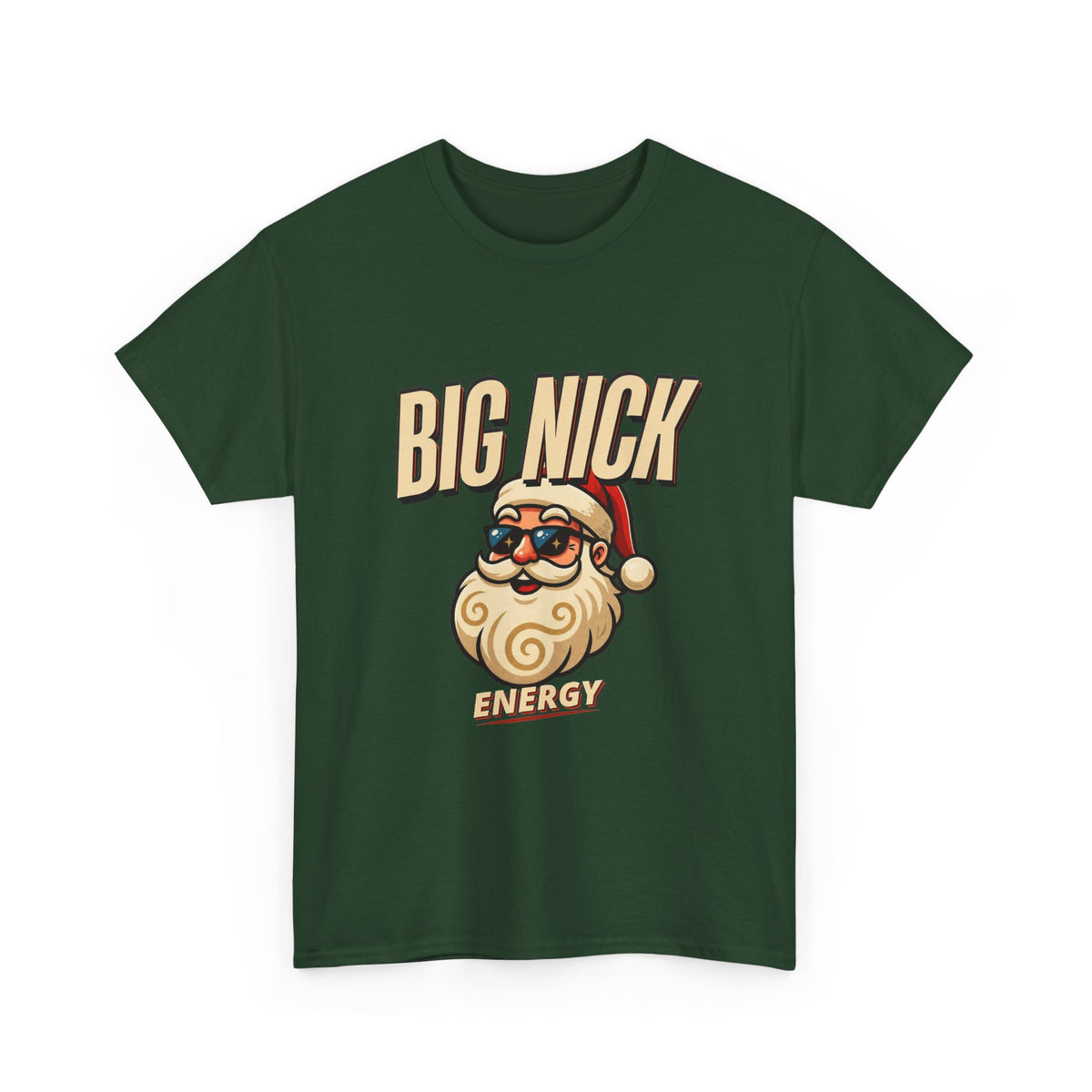 Big Nick Energy Santa T-Shirt | Funny Christmas Tee
