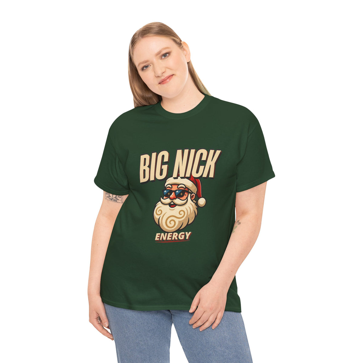 Big Nick Energy Santa T-Shirt | Funny Christmas Tee