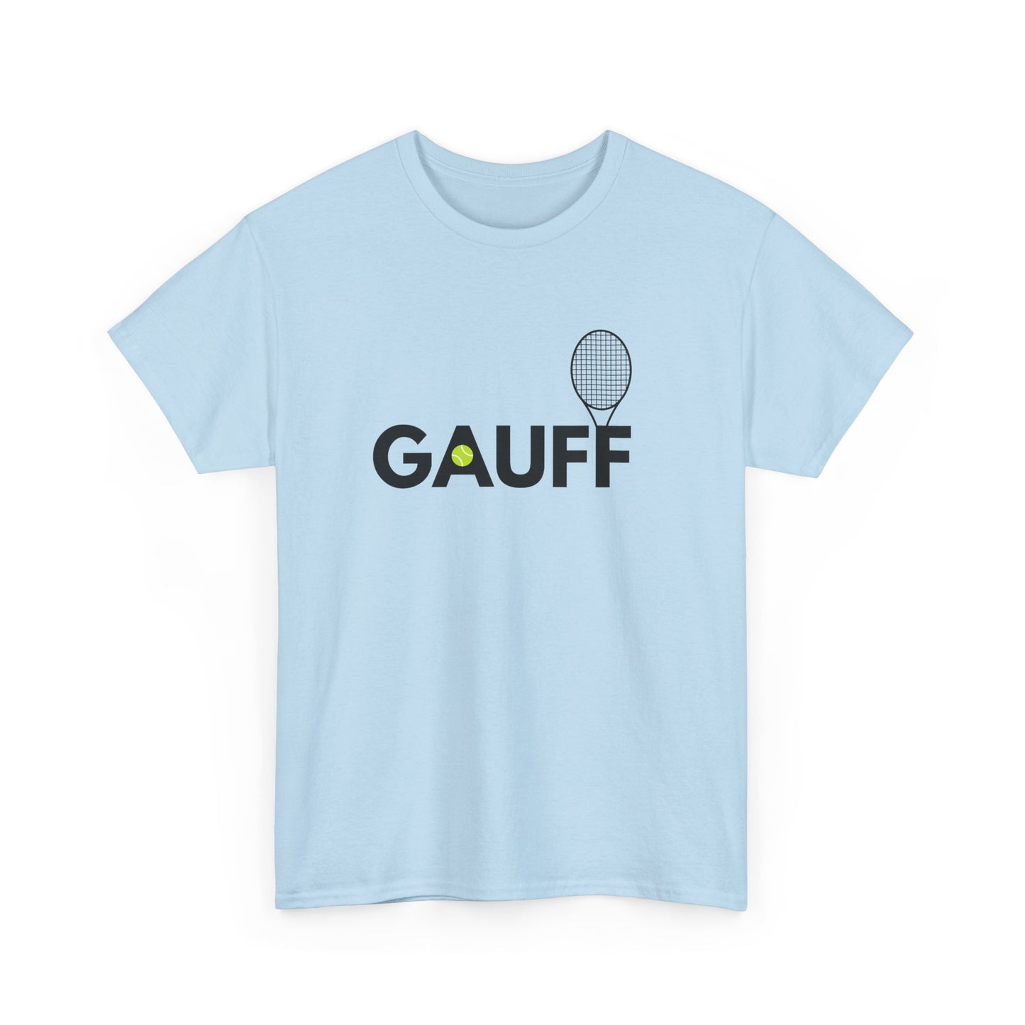 Coco Gauff inspired tennis t-shirt worn by fans at the Australian Open