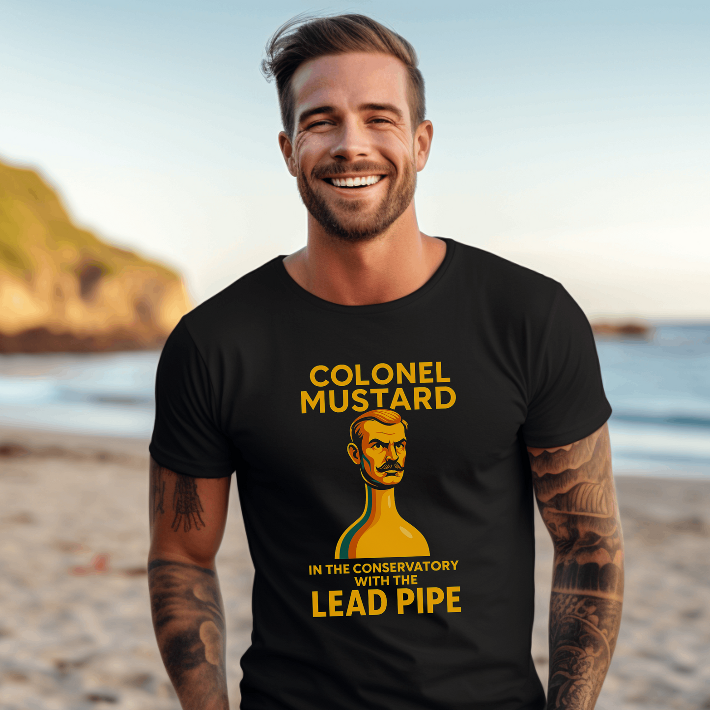 Colonel Mustard Cluedo t-shirt