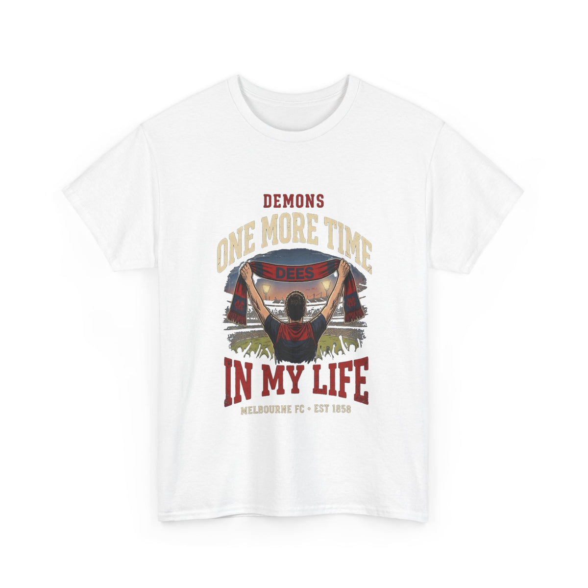 Funny Melbourne Demons supporter shirt celebrating hopes of another premiership