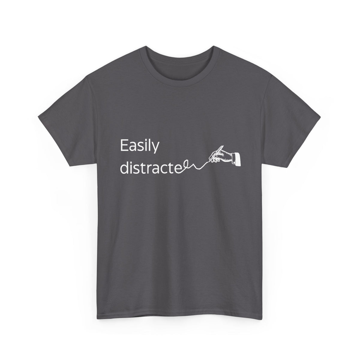 Funny neurodivergent Easily Distracted graphic tee