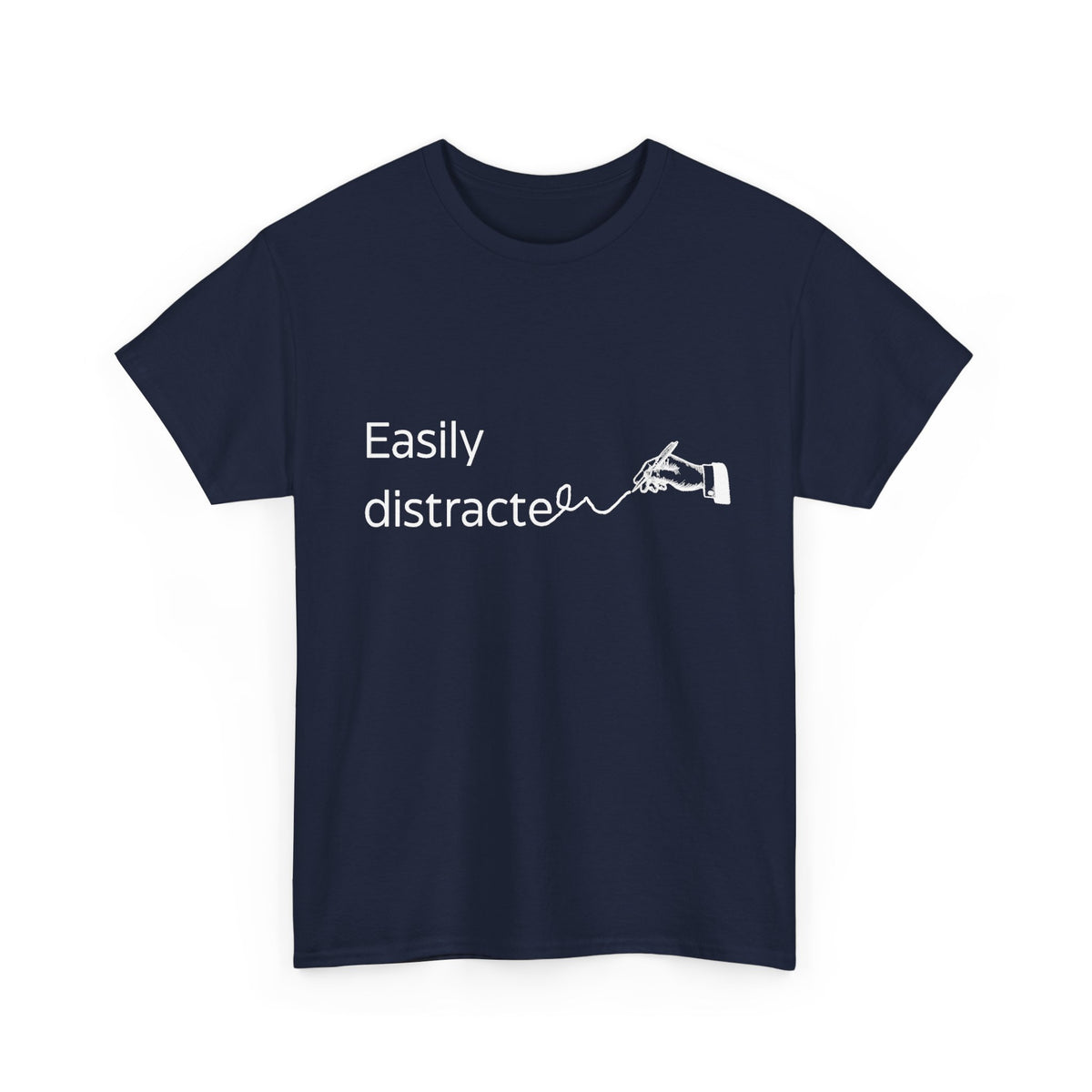 ADHD humour t-shirt for easily distracted people