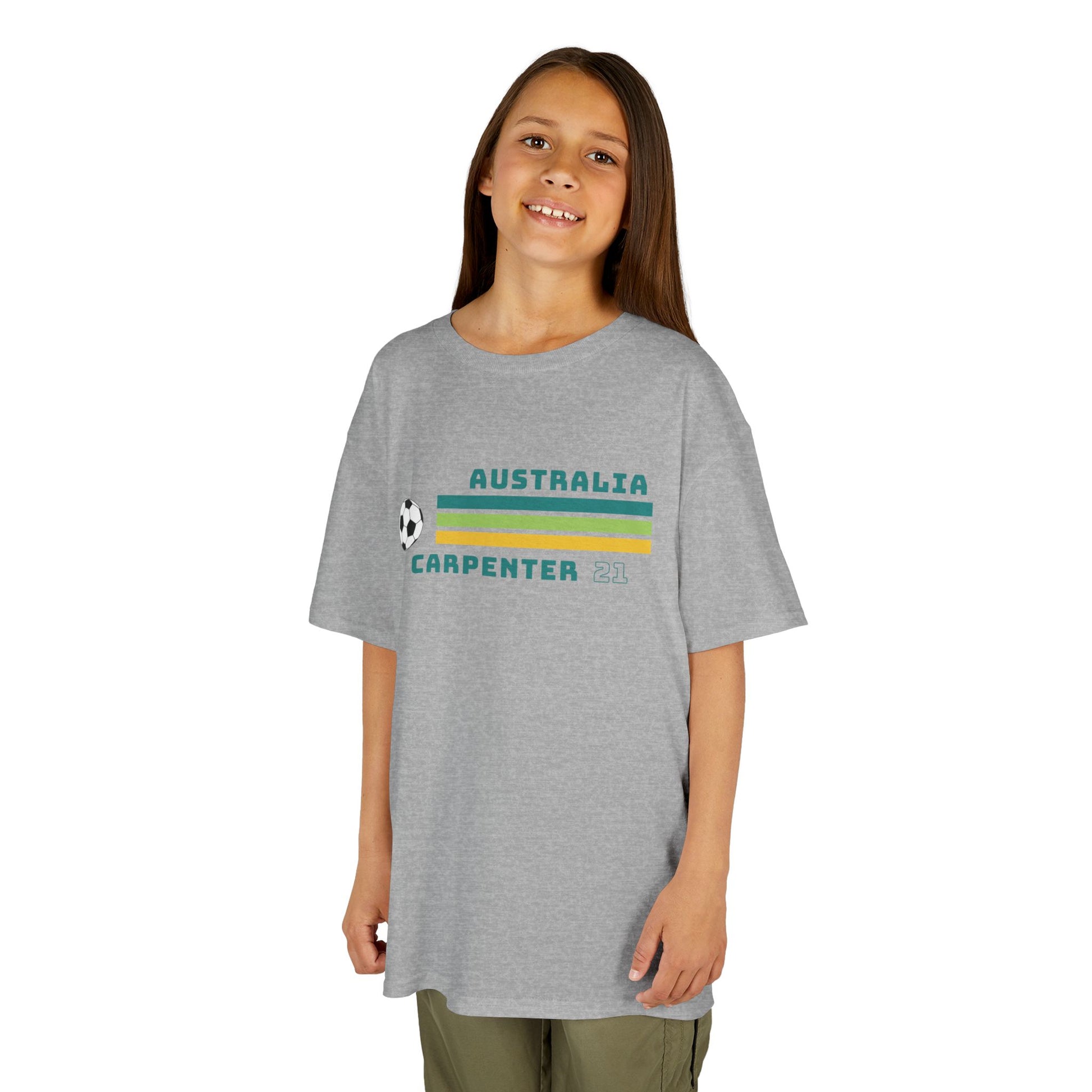 Kids Ellie Carpenter t-shirt – Australia Matildas fan shirt with player number