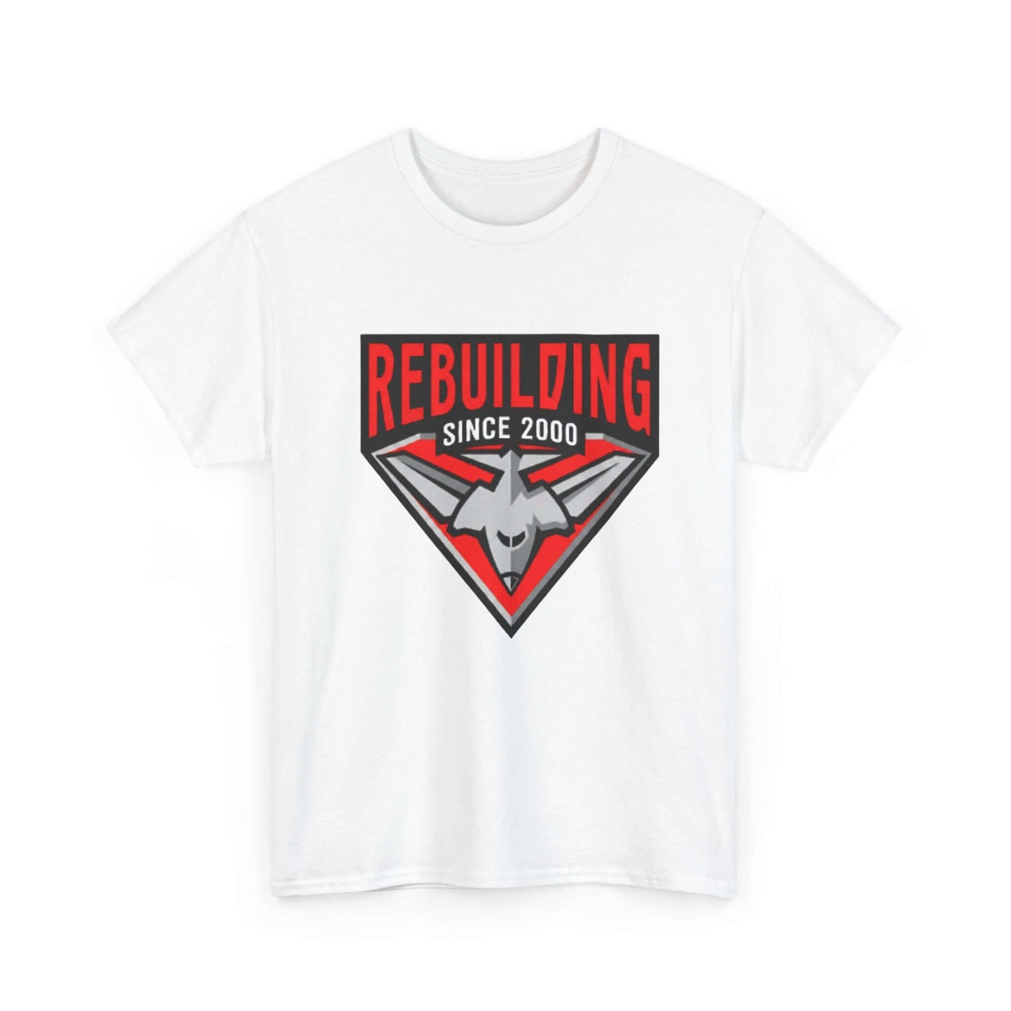 Funny Bombers supporter t-shirt about rebuilding years AFL fan apparel
