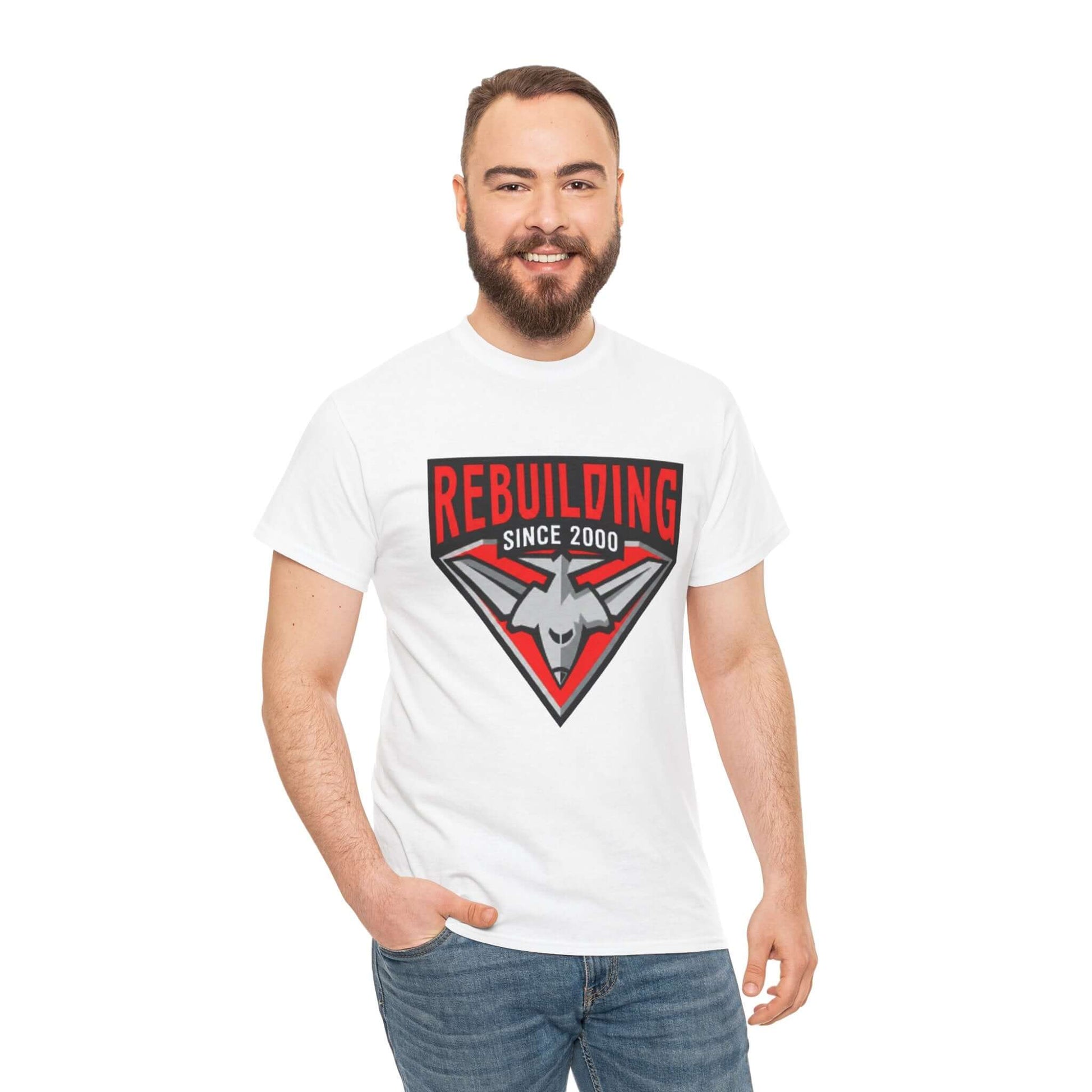 AFL fan gift Essendon Bombers rebuild humour slogan t-shirt