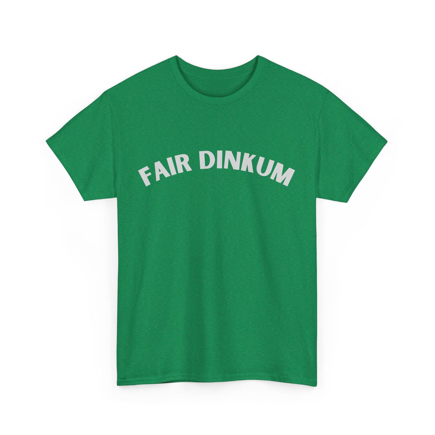 Classic Australian phrase tee celebrating fair dinkum culture and humour