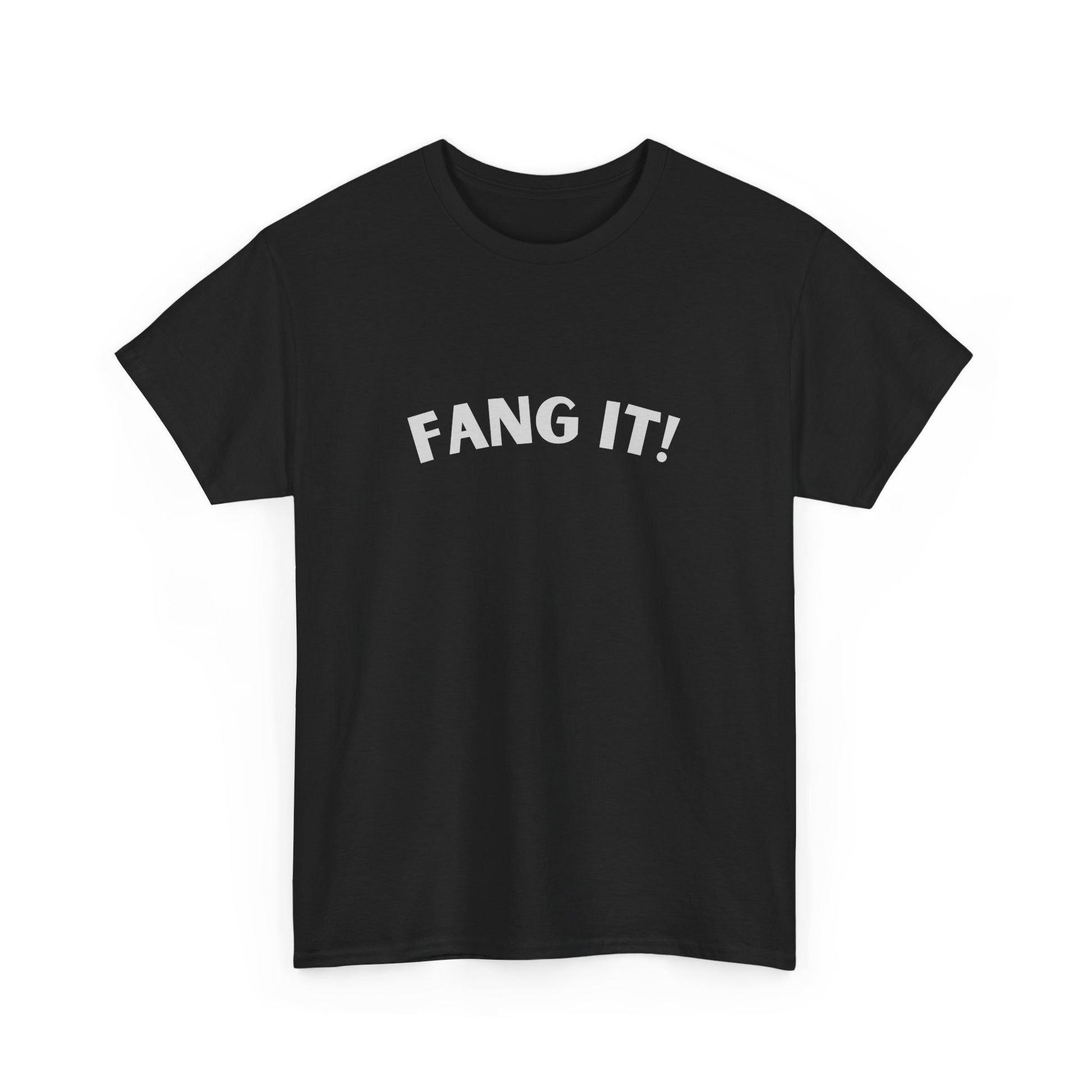 Retro-style Aussie slang t-shirt with "Fang It!" phrase