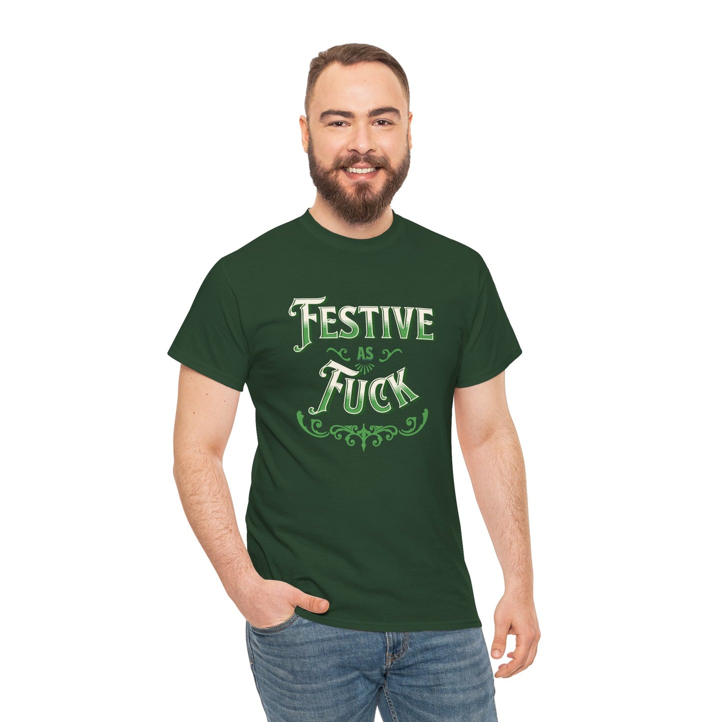 Cheeky Festive as Fuck shirt – ideal for holiday get-togethers and Xmas events