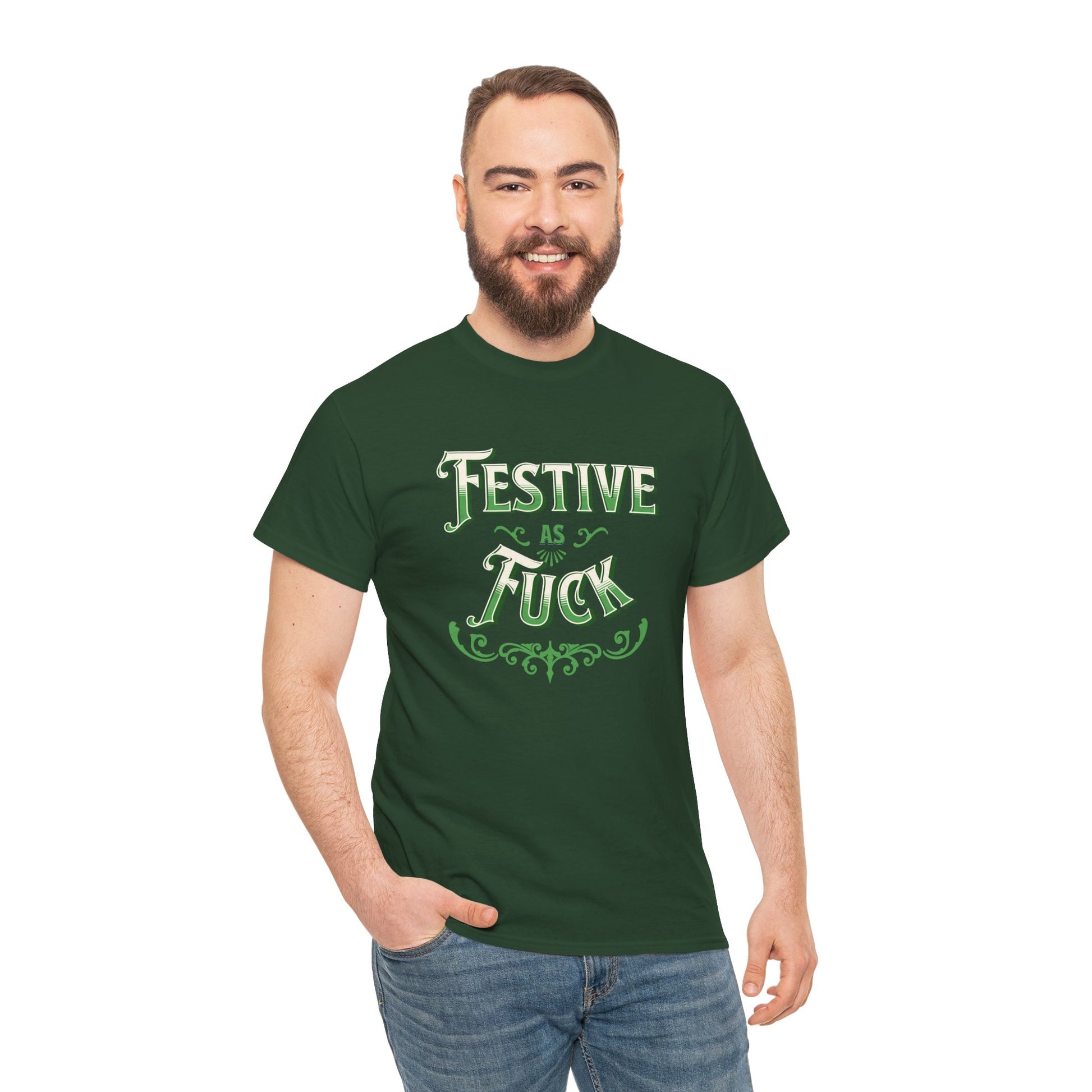 Cheeky Festive as Fuck shirt – ideal for holiday get-togethers and Xmas events
