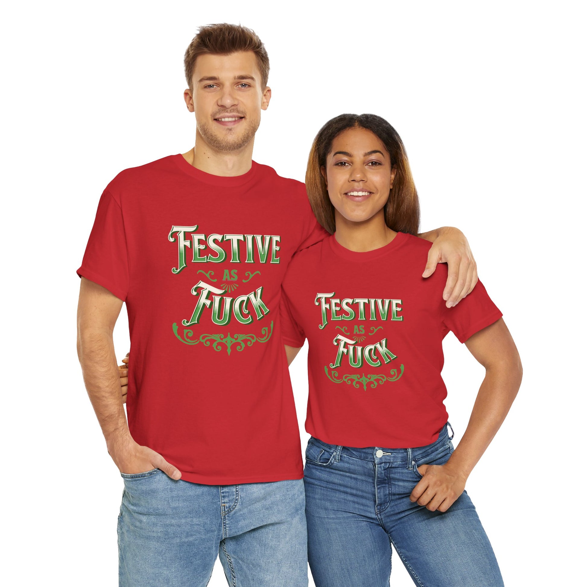 Festive as Fuck t-shirt – perfect Christmas or Secret Santa gift for friends who love humour